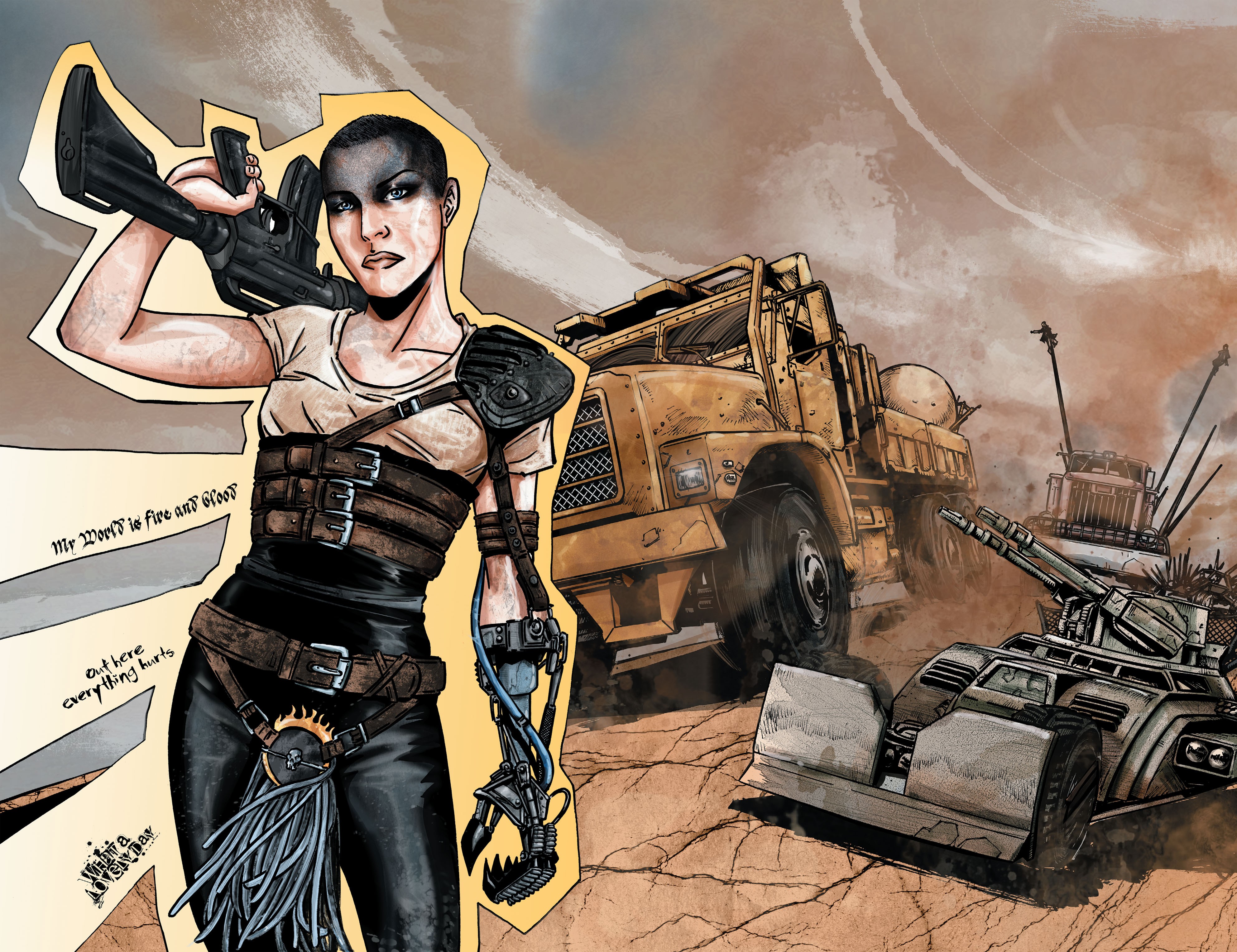 Read online Mad Max: Fury Road Inspired Artists Deluxe Edition comic -  Issue # TPB - 48