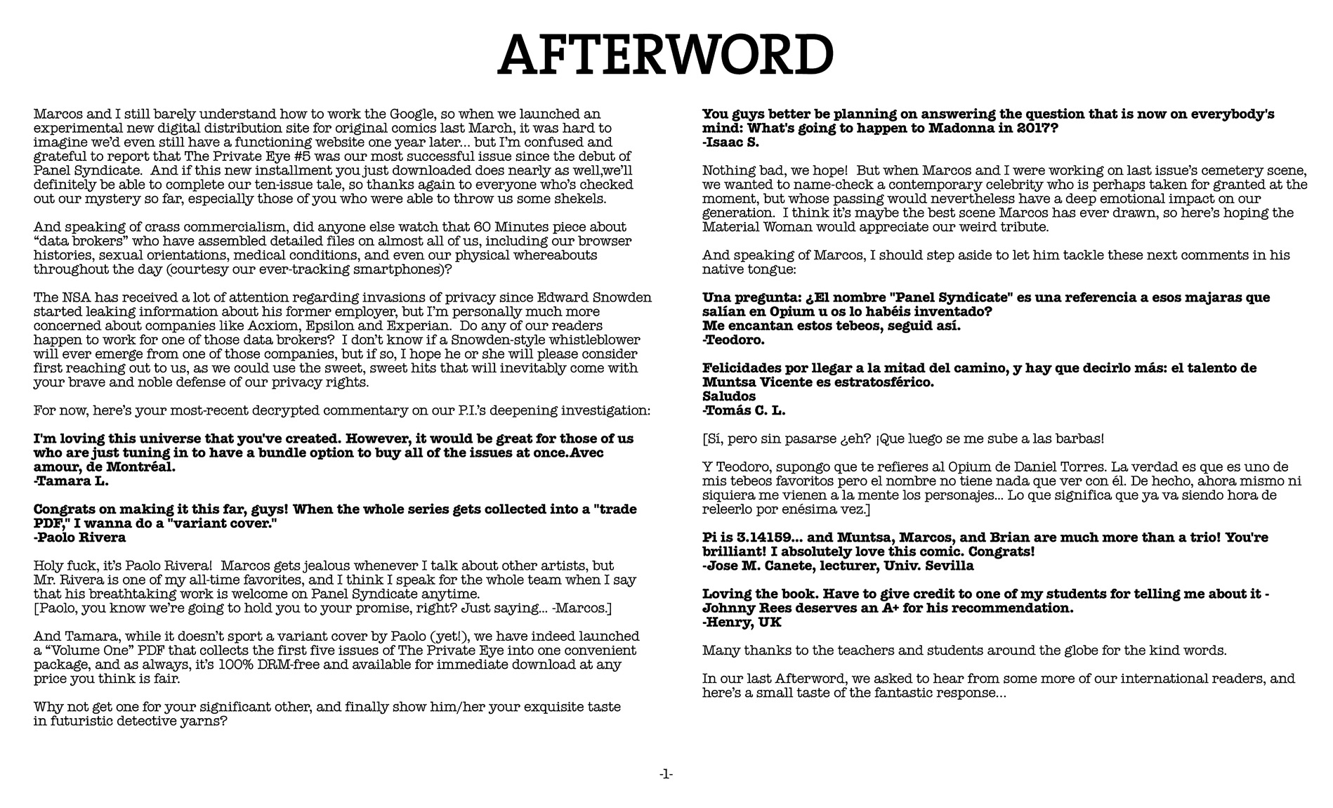 Read online The Private Eye comic -  Issue #6 - 26