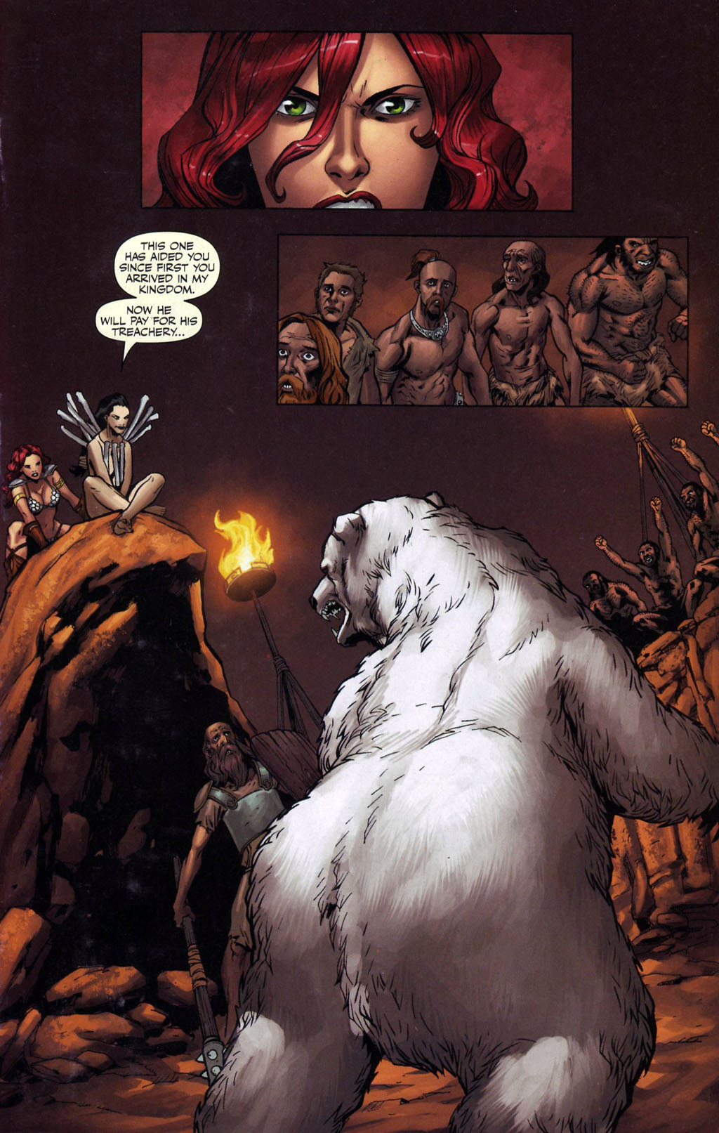 Read online Savage Red Sonja: Queen of the Frozen Wastes comic -  Issue #4 - 3