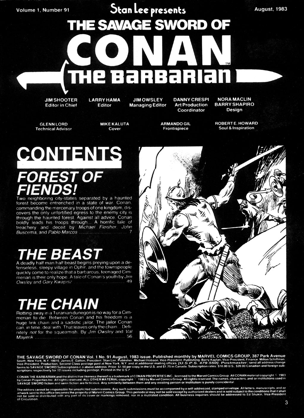 Read online The Savage Sword Of Conan comic -  Issue #91 - 3