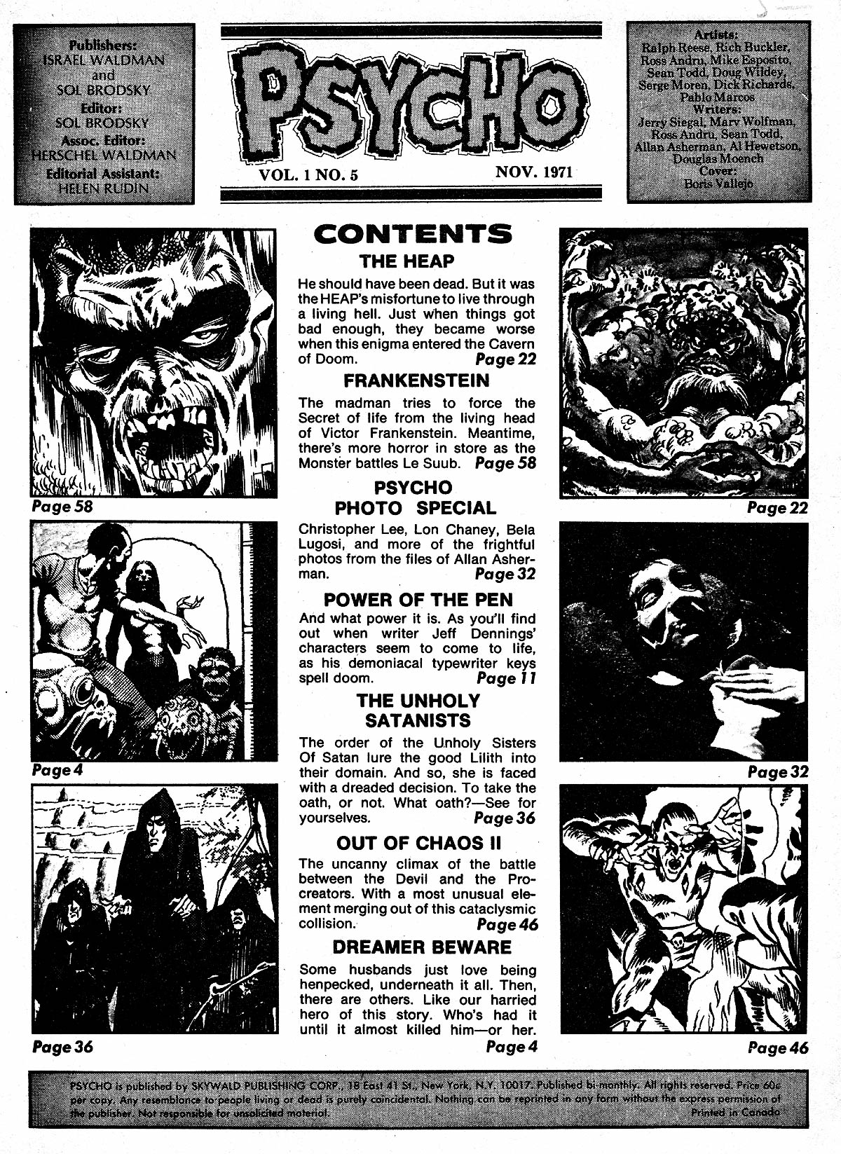 Read online Psycho comic -  Issue #5 - 4