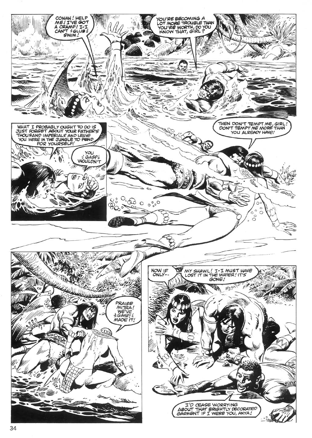 Read online The Savage Sword Of Conan comic -  Issue #97 - 34