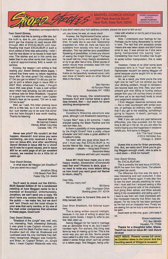 Read online Excalibur (1988) comic -  Issue #65 - 24