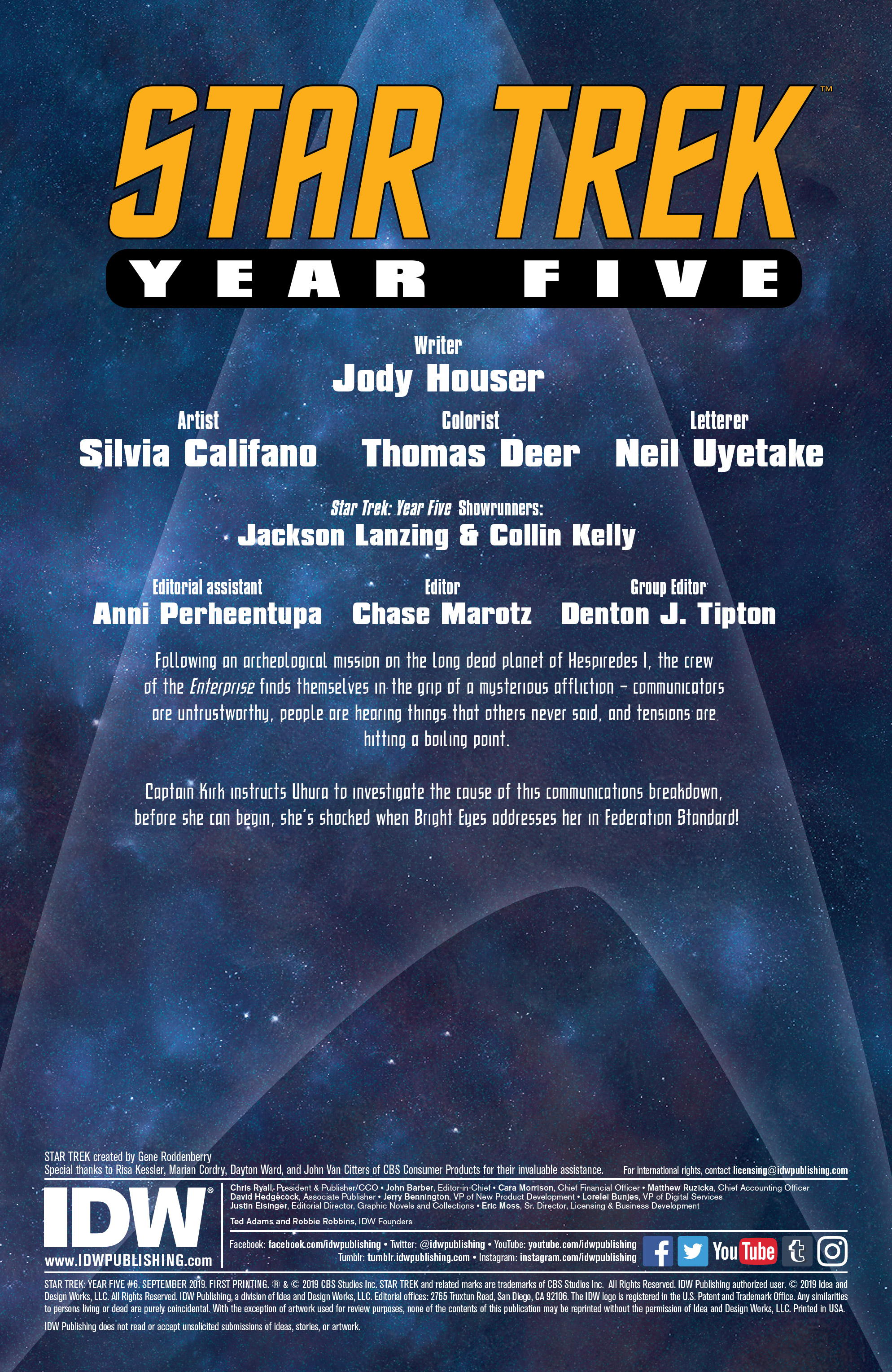 Read online Star Trek: Year Five comic -  Issue #6 - 2