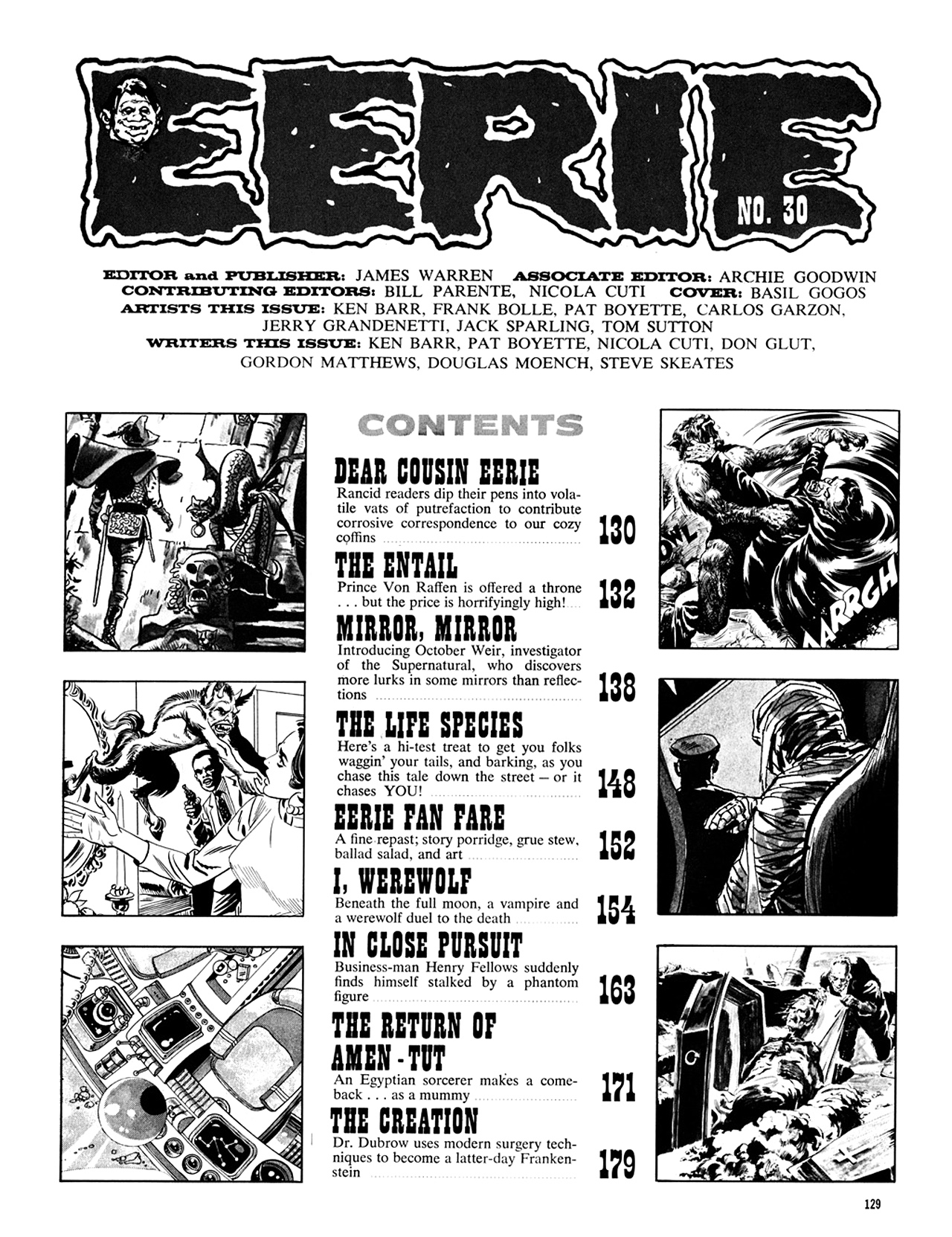 Read online Eerie Archives comic -  Issue # TPB 6 - 129