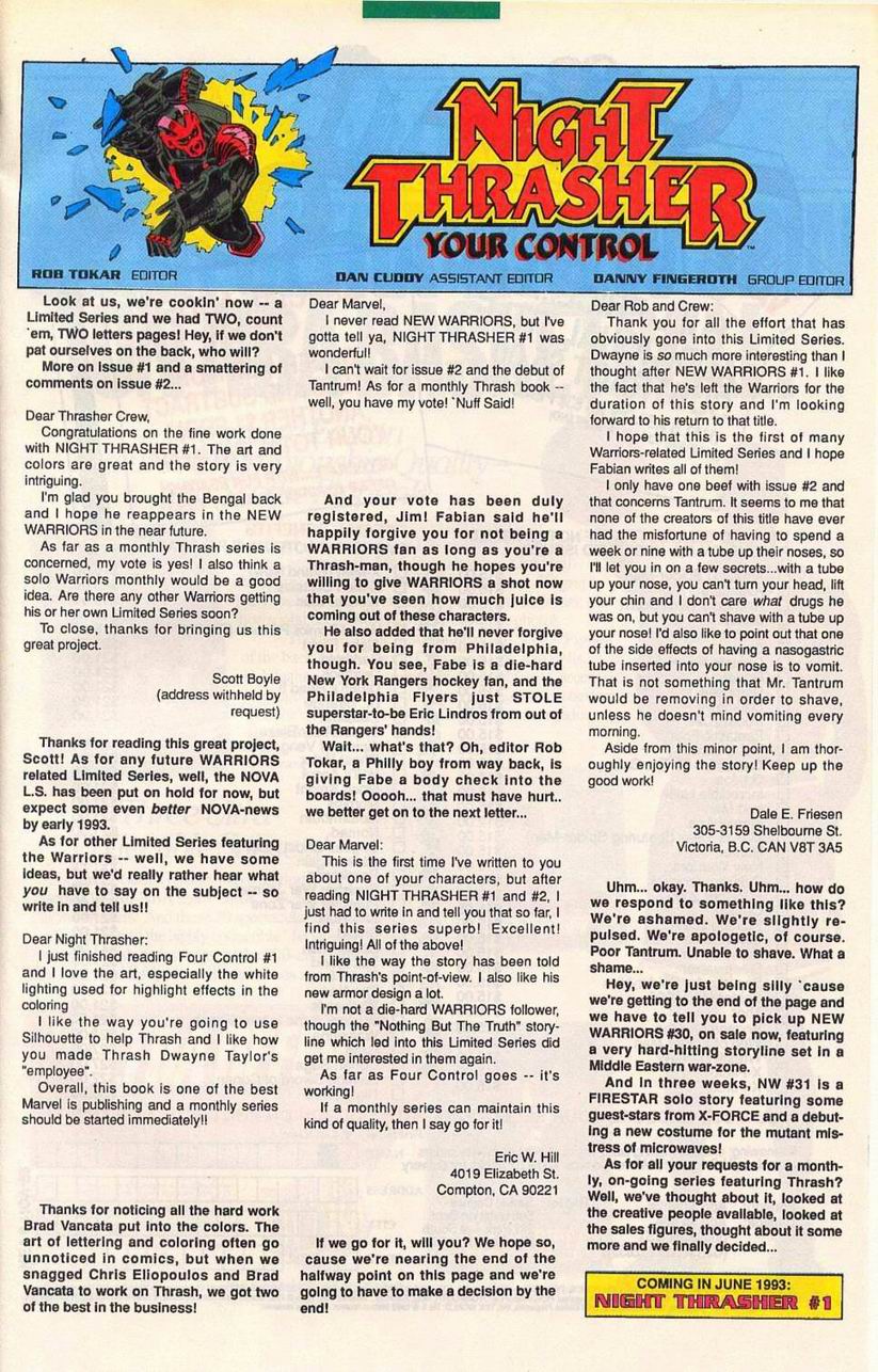 Read online Night Thrasher: Four Control comic -  Issue #4 - 25