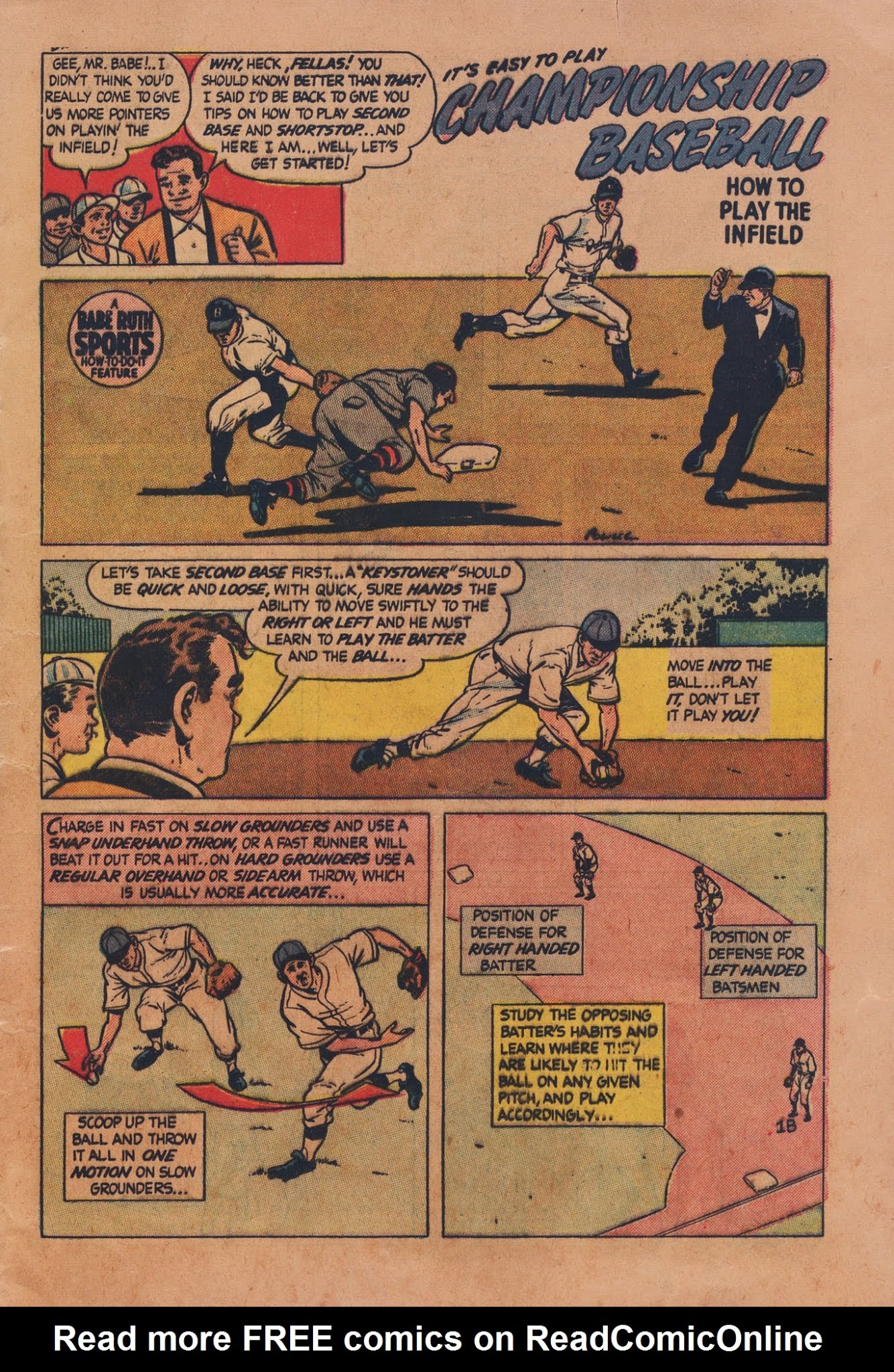 Read online Babe Ruth Sports Comics comic -  Issue #4 - 9