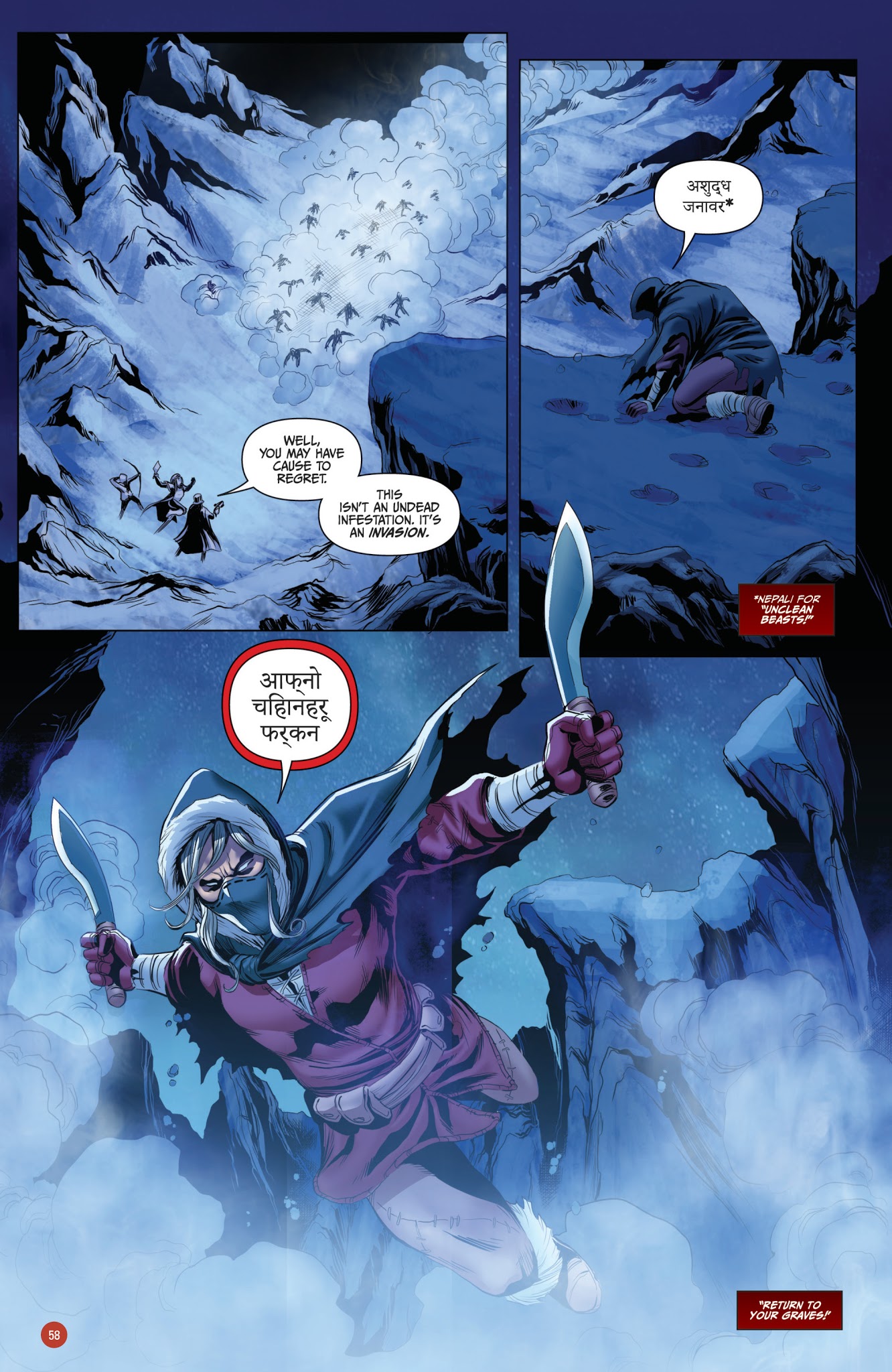 Read online Van Helsing vs. Werewolf comic -  Issue # _TPB 1 - 59