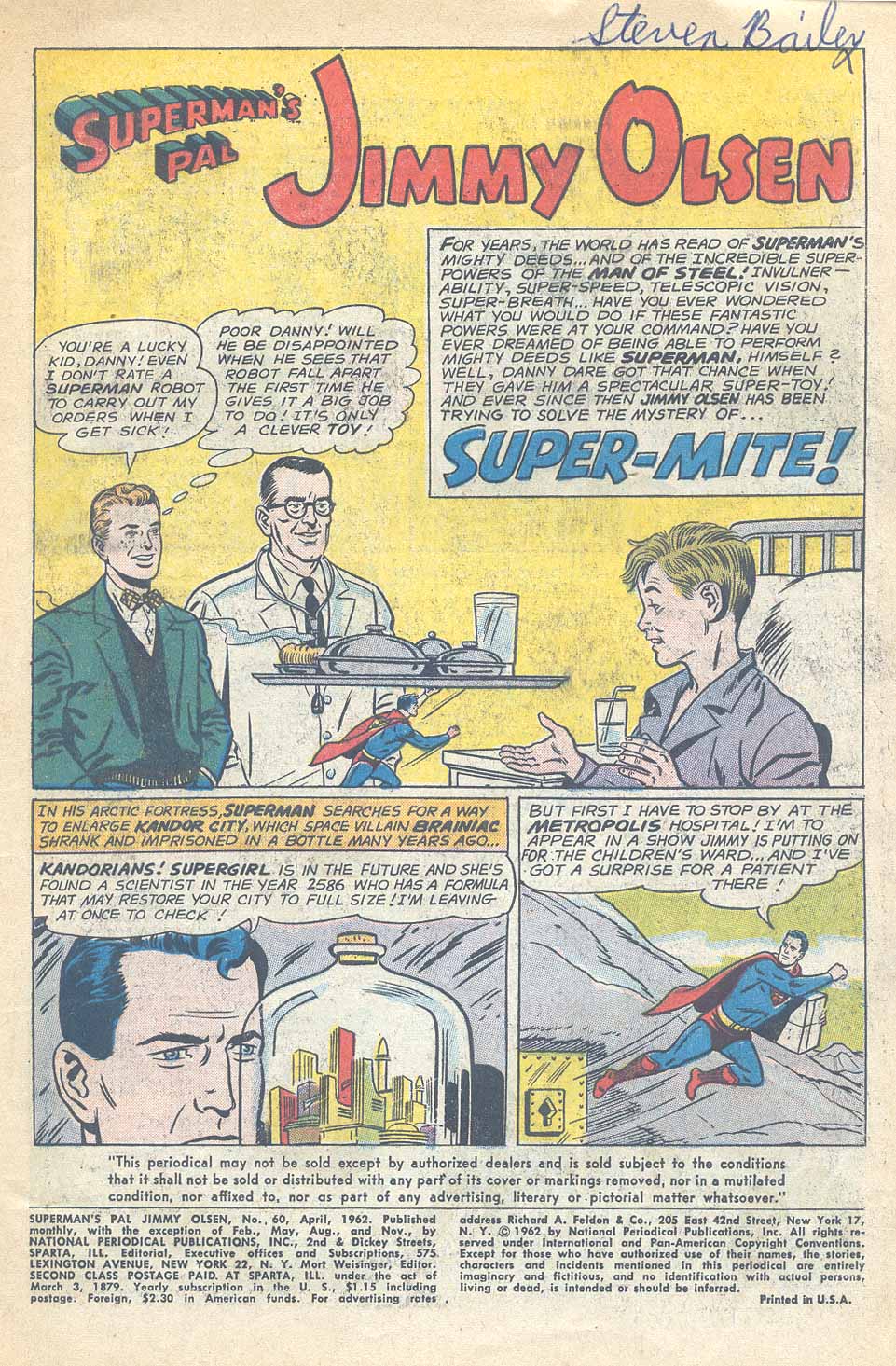 Read online Superman's Pal Jimmy Olsen comic -  Issue #60 - 3