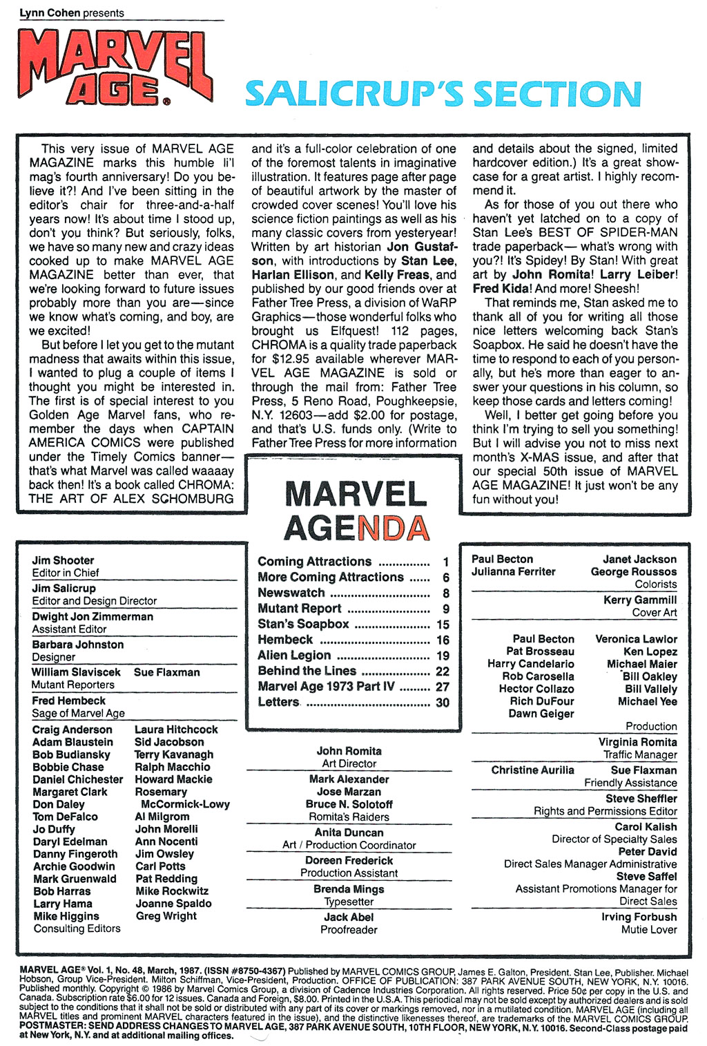 Marvel Age issue 48 - Page 2
