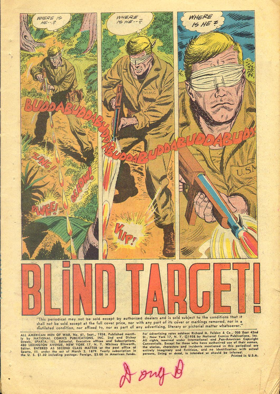 Read online All-American Men of War comic -  Issue #61 - 3