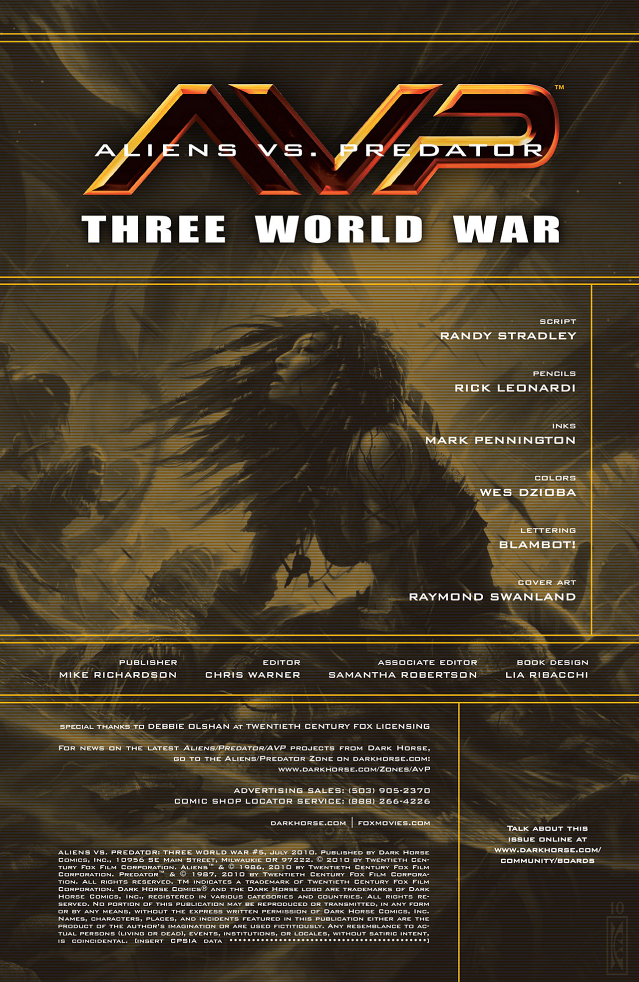 Read online Aliens vs. Predator: Three World War comic -  Issue #5 - 2