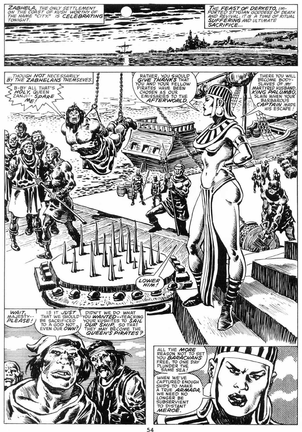 Read online The Savage Sword Of Conan comic -  Issue #206 - 55