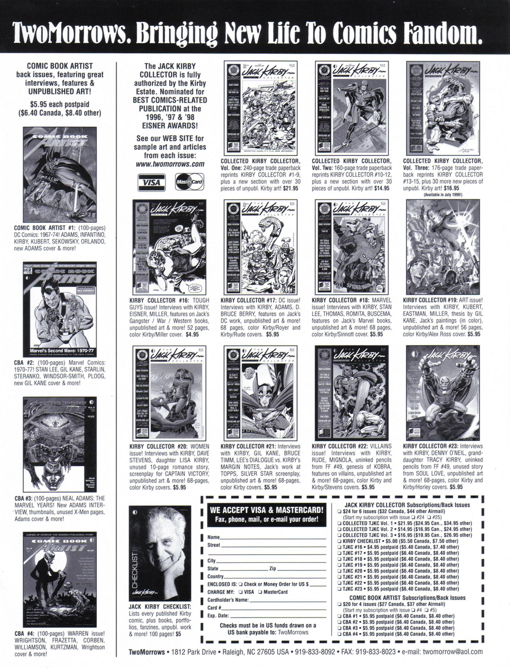 Read online The Jack Kirby Collector comic -  Issue #24 - 66