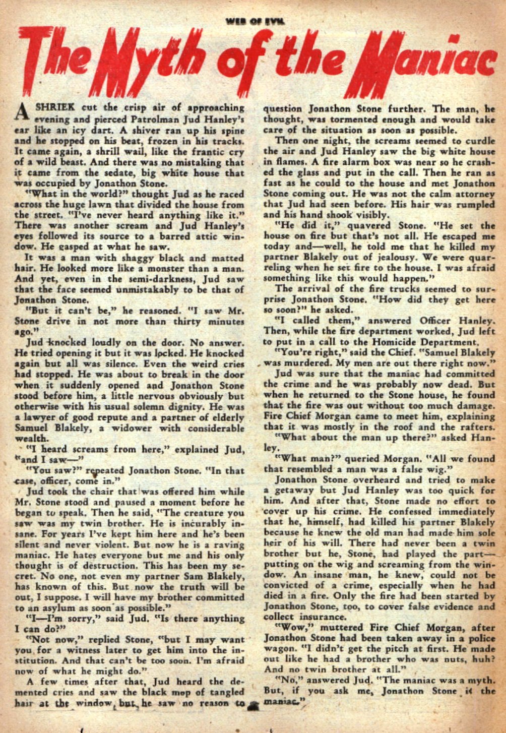 Read online Web of Evil comic -  Issue #15 - 26