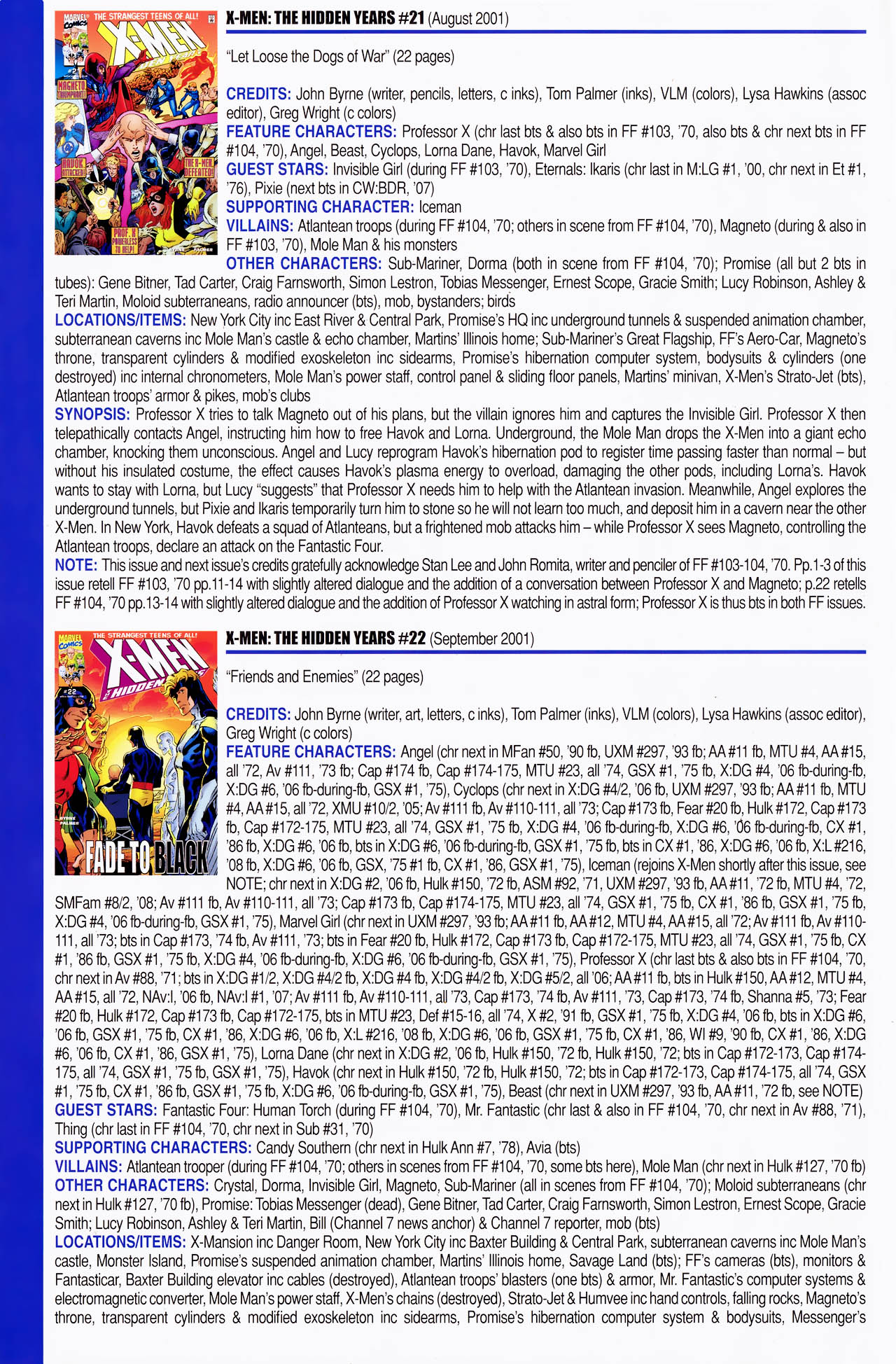 Read online Official Index to the Marvel Universe comic -  Issue #14 - 64