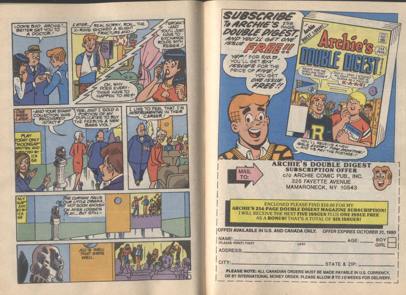 Read online Archie...Archie Andrews, Where Are You? Digest Magazine comic -  Issue #68 - 61