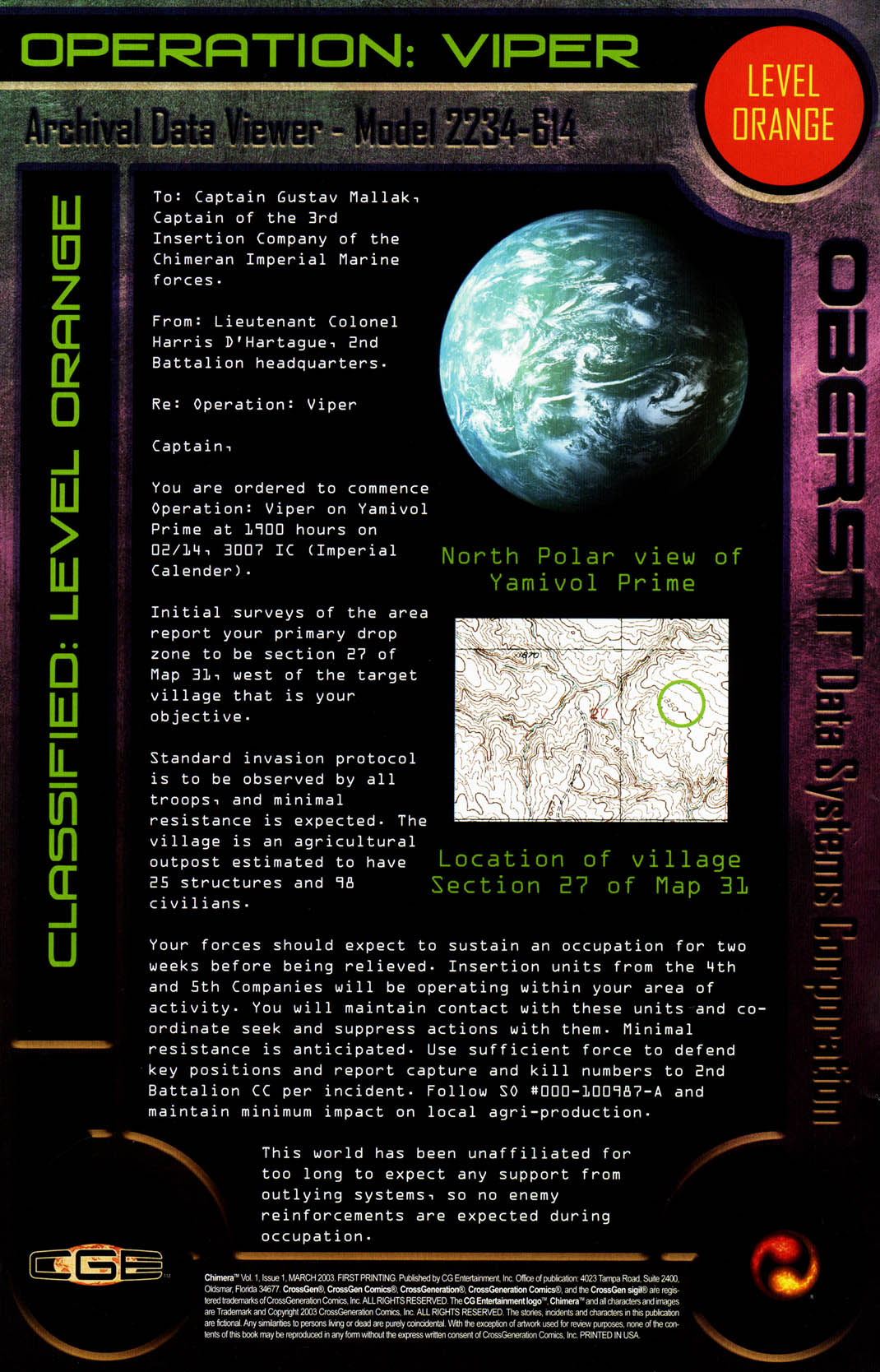 Read online Chimera comic -  Issue #1 - 2