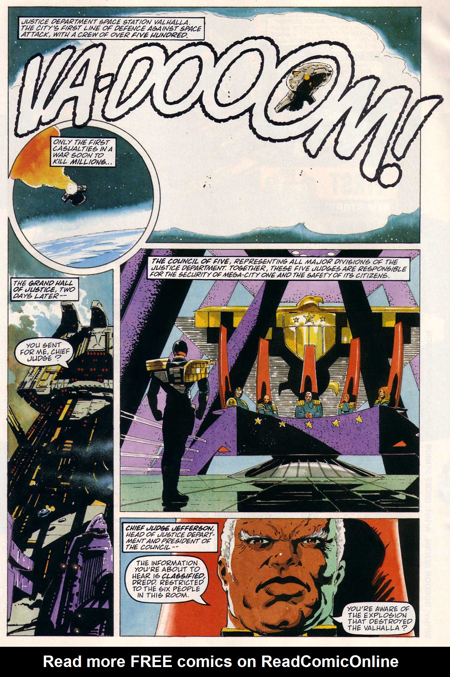 Read online Judge Dredd Lawman of the Future comic -  Issue #18 - 18