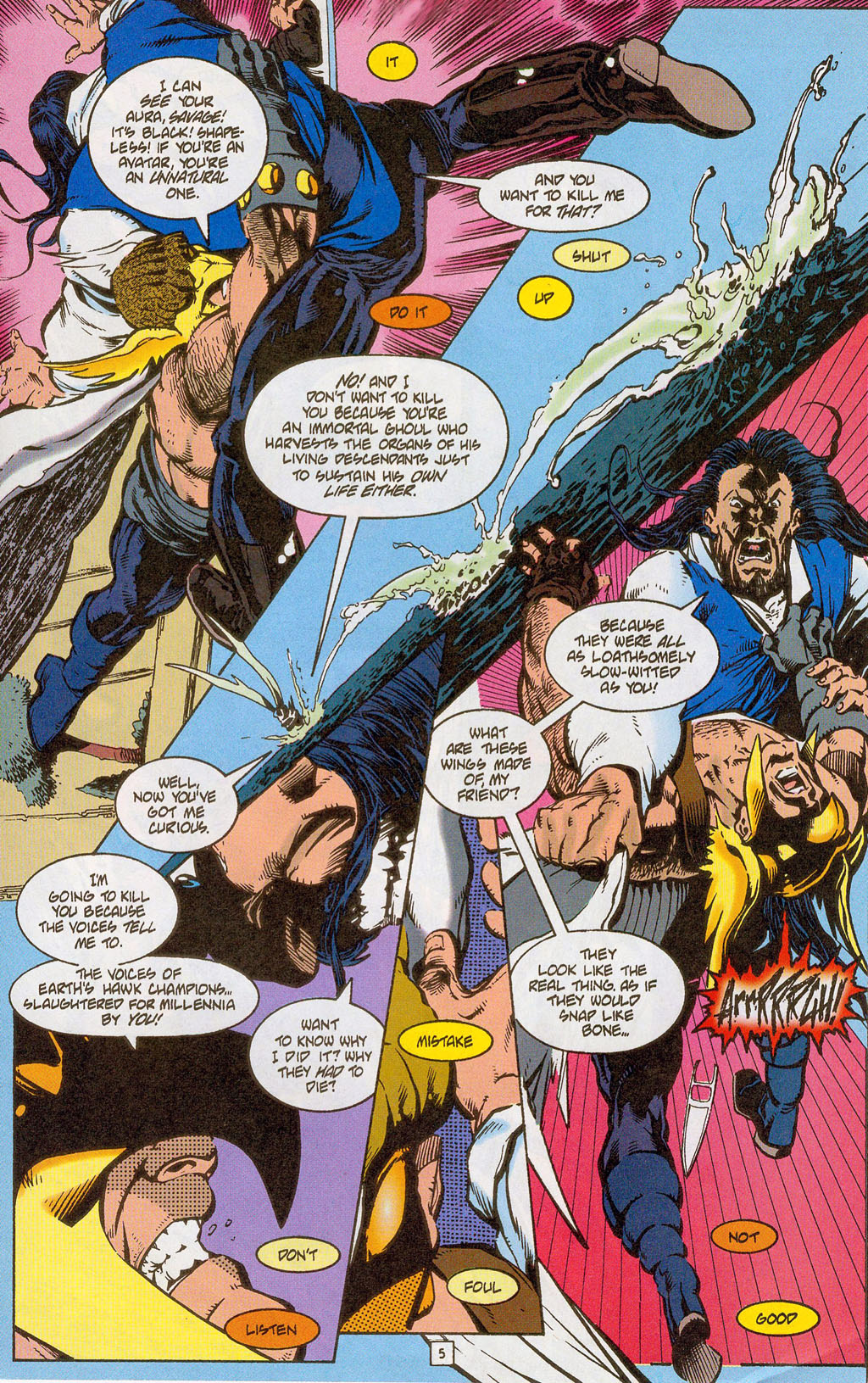 Hawkman (1993) Issue #30 #33 - English 7