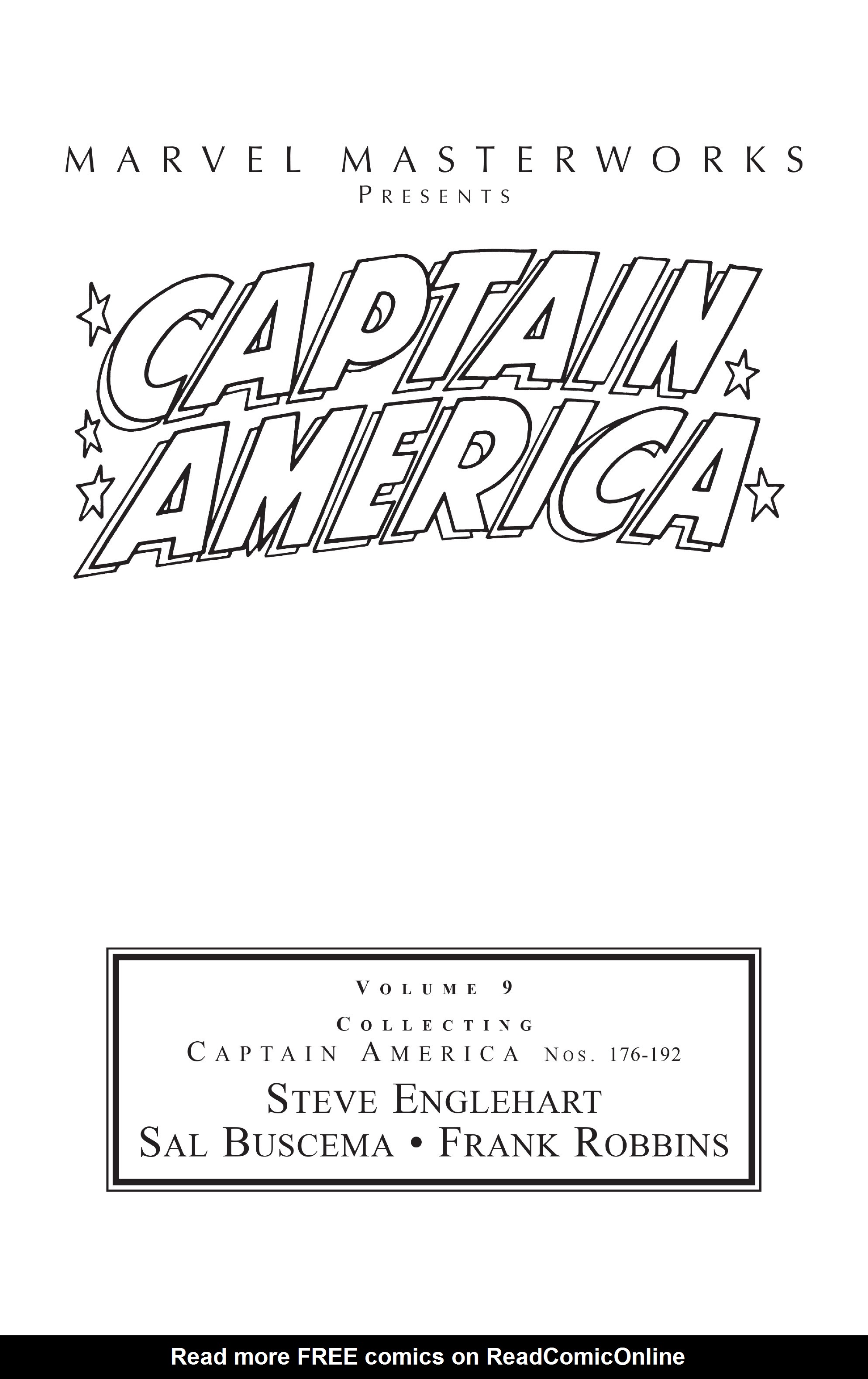 Read online Marvel Masterworks: Captain America comic -  Issue # TPB 9 (Part 1) - 2