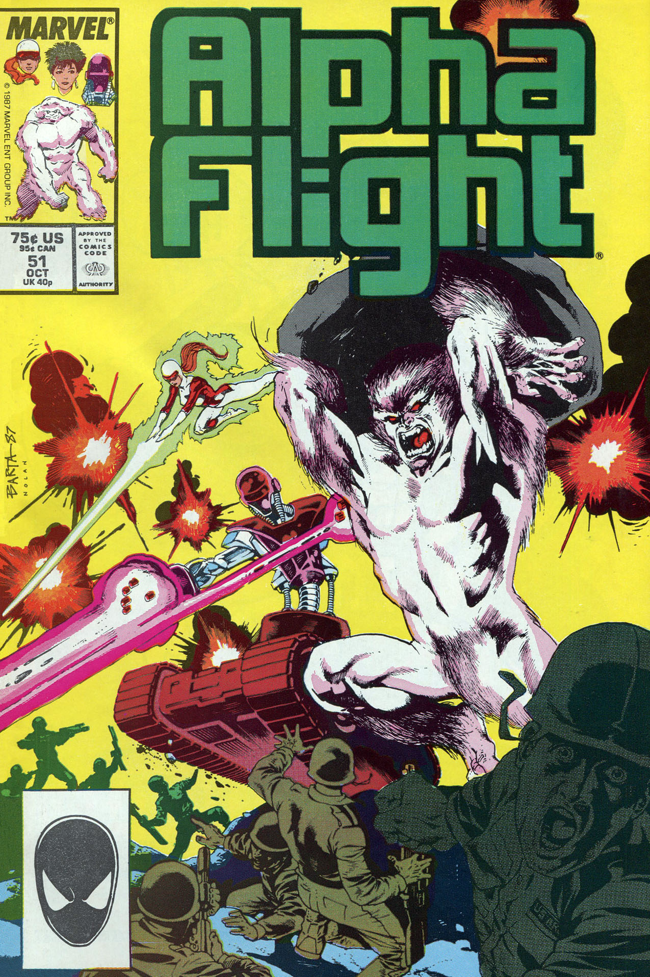 Read online Alpha Flight (1983) comic -  Issue #51 - 1