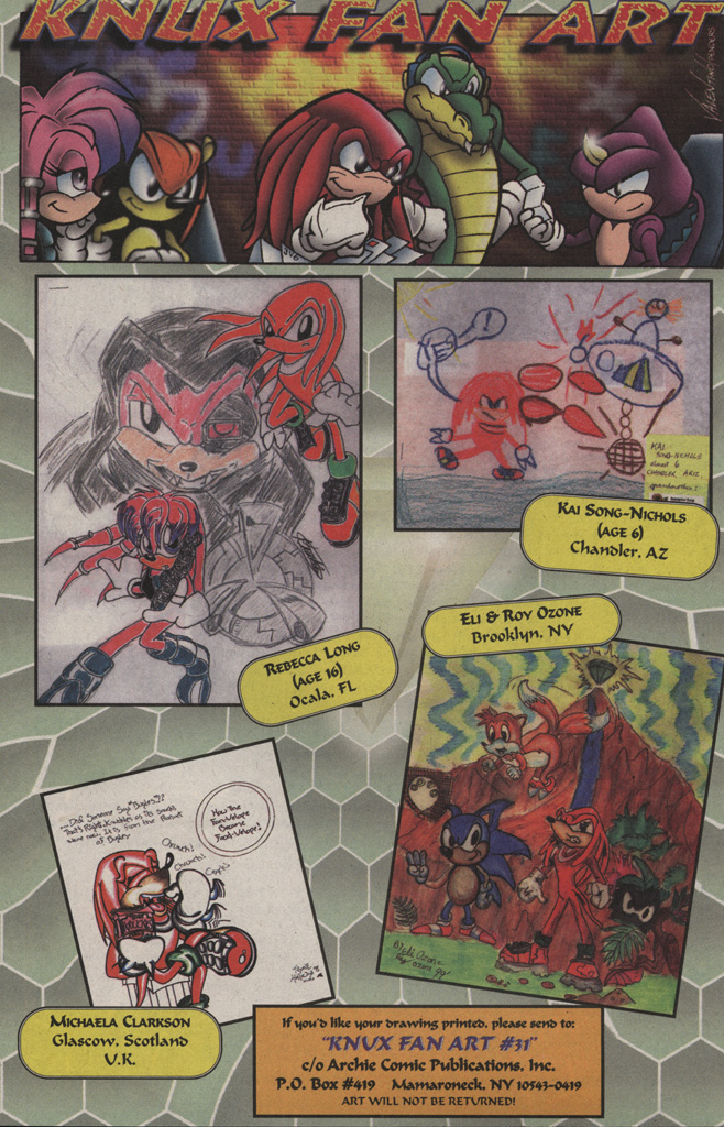 Read online Knuckles the Echidna comic -  Issue #31 - 32