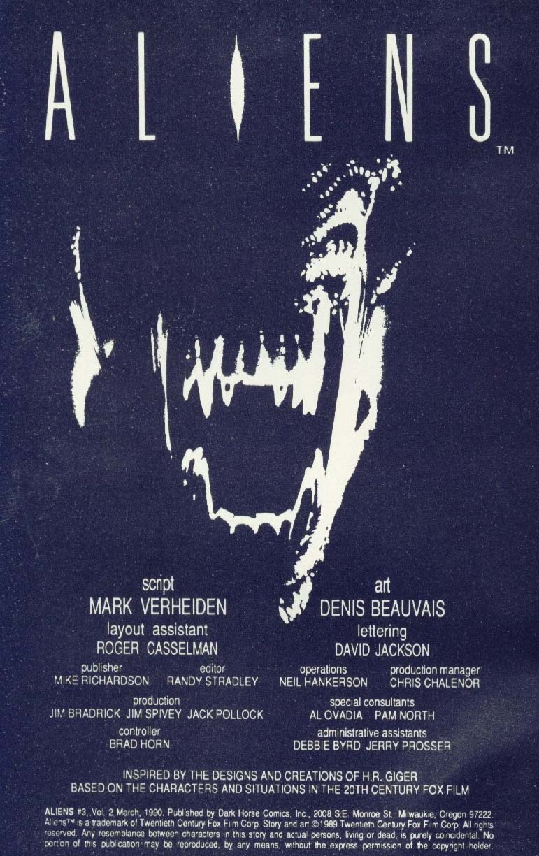 Read online Aliens (1989) comic -  Issue #3 - 2