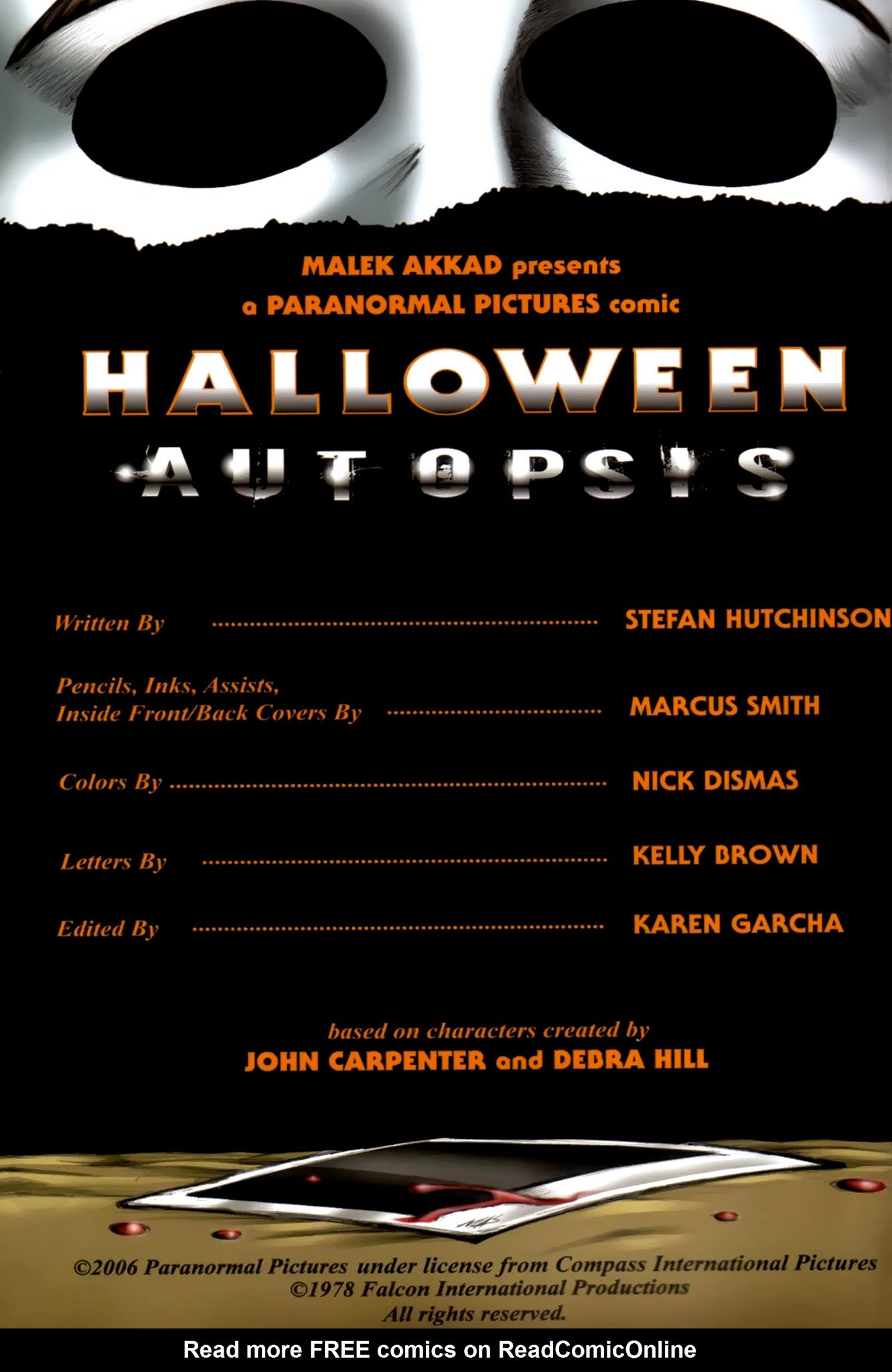 Read online Halloween: Autopsis comic -  Issue # Full - 2