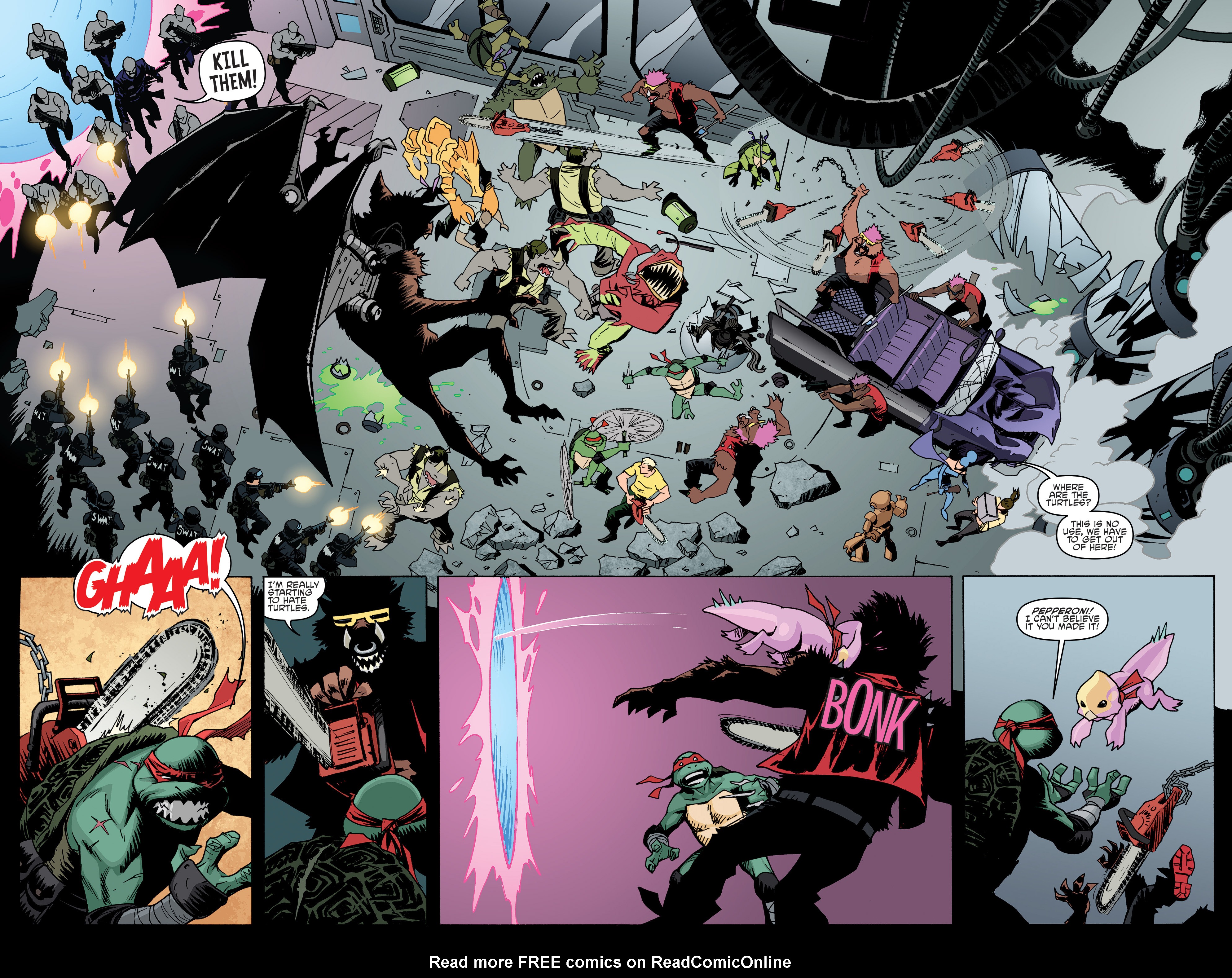 Read online Teenage Mutant Ninja Turtles Bebop & Rocksteady Destroy Everything comic -  Issue #3 - 18