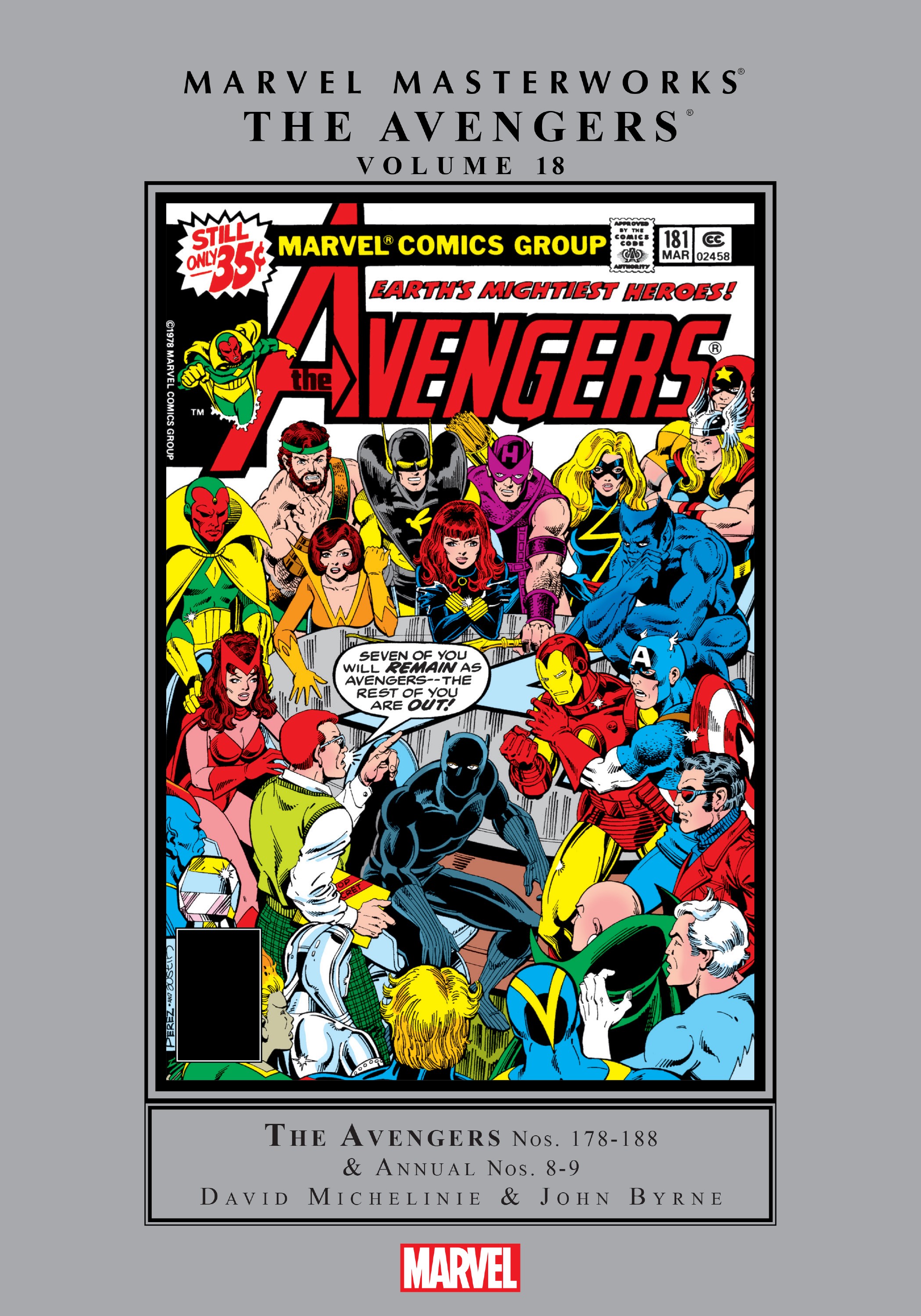 Read online Marvel Masterworks: The Avengers comic -  Issue # TPB 18 (Part 1) - 1