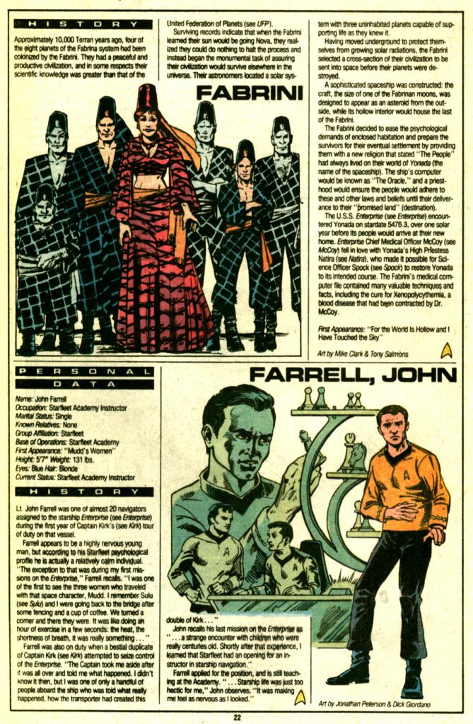 Read online Who's Who in Star Trek comic -  Issue #1 - 23