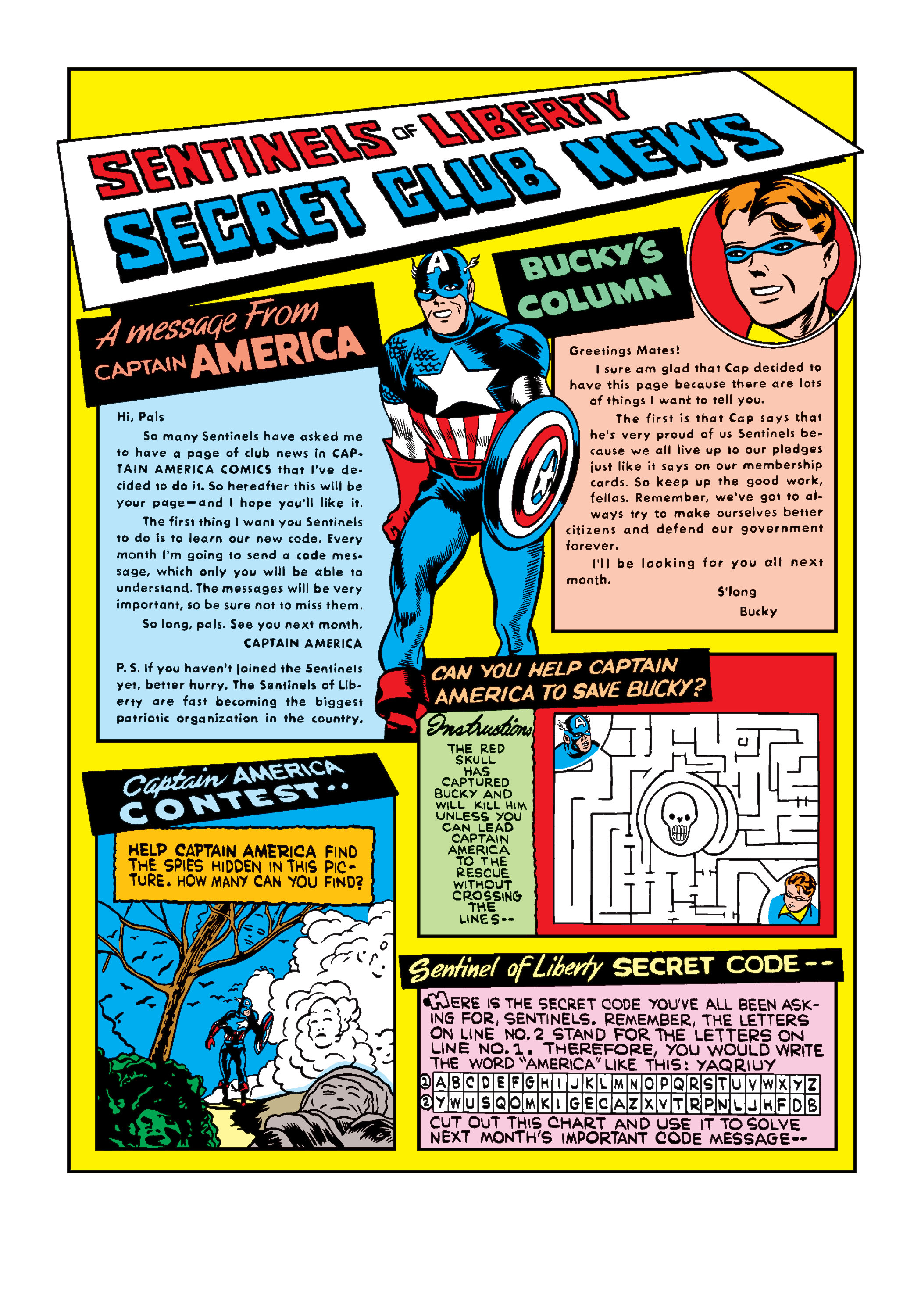 Read online Captain America Comics comic -  Issue #6 - 57