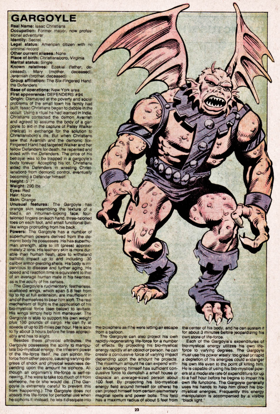 The Official Handbook of the Marvel Universe issue 4 - Page 24