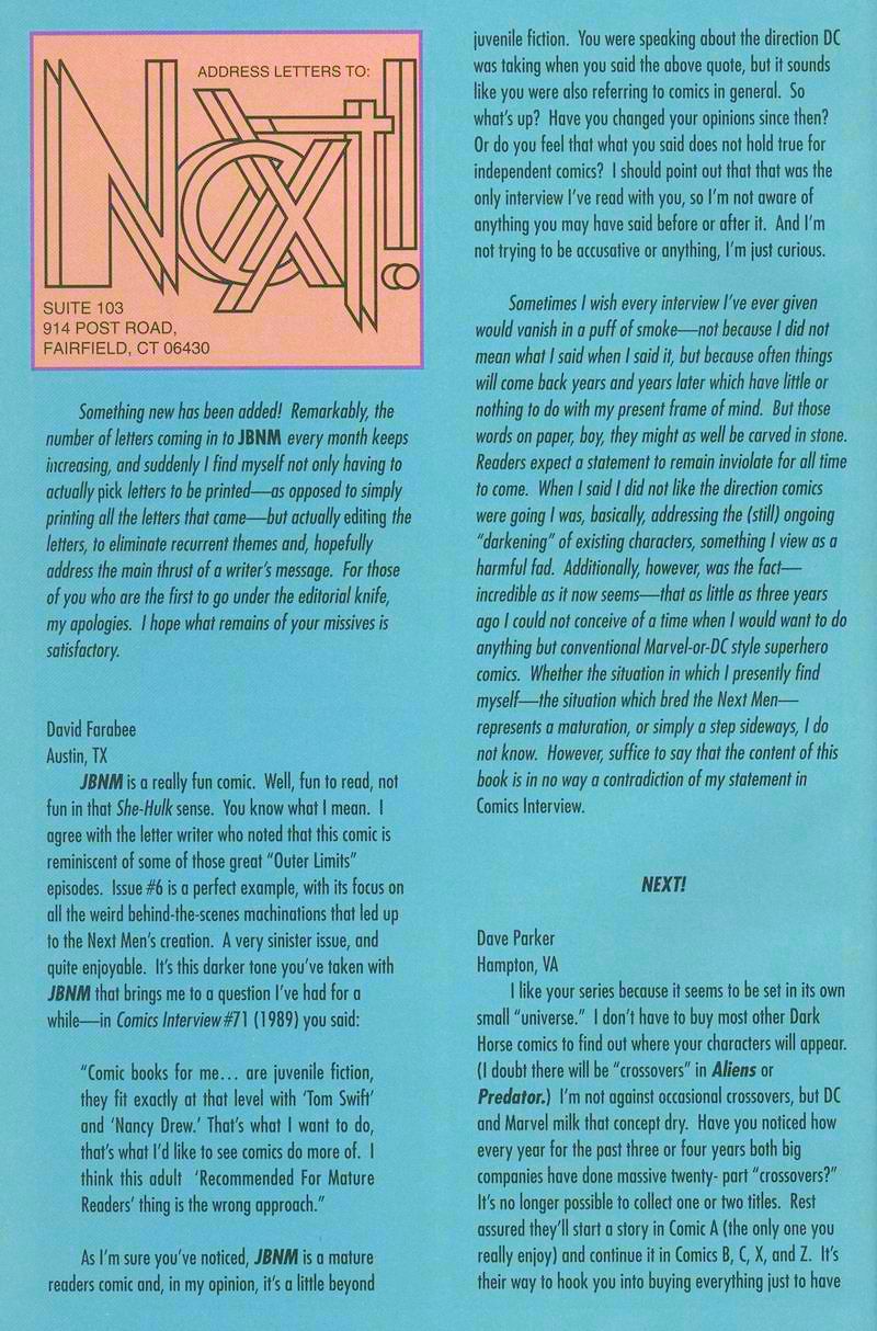 Read online John Byrne's Next Men (1992) comic -  Issue #12 - 30