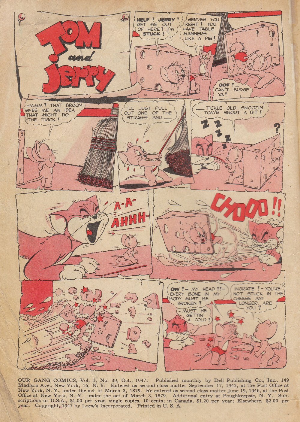 Read online Our Gang with Tom & Jerry comic -  Issue #39 - 2