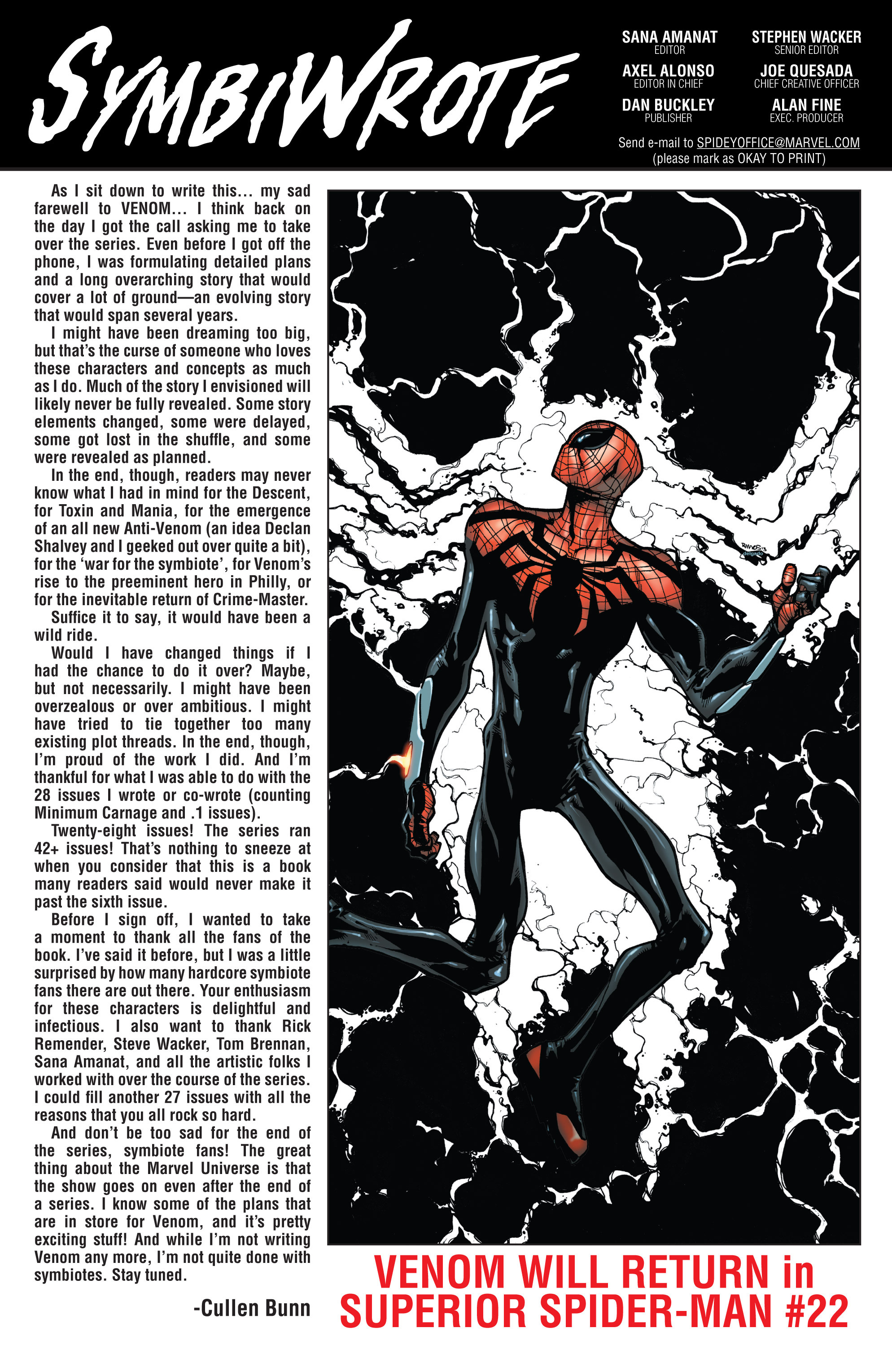 Read online Venom (2011) comic -  Issue #42 - 23