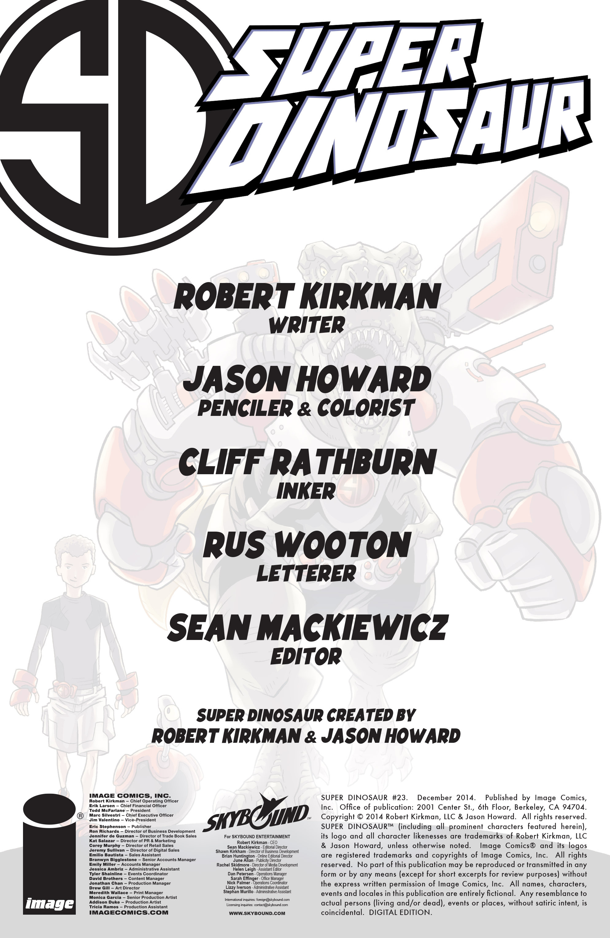 Read online Super Dinosaur (2011) comic -  Issue #23 - 2