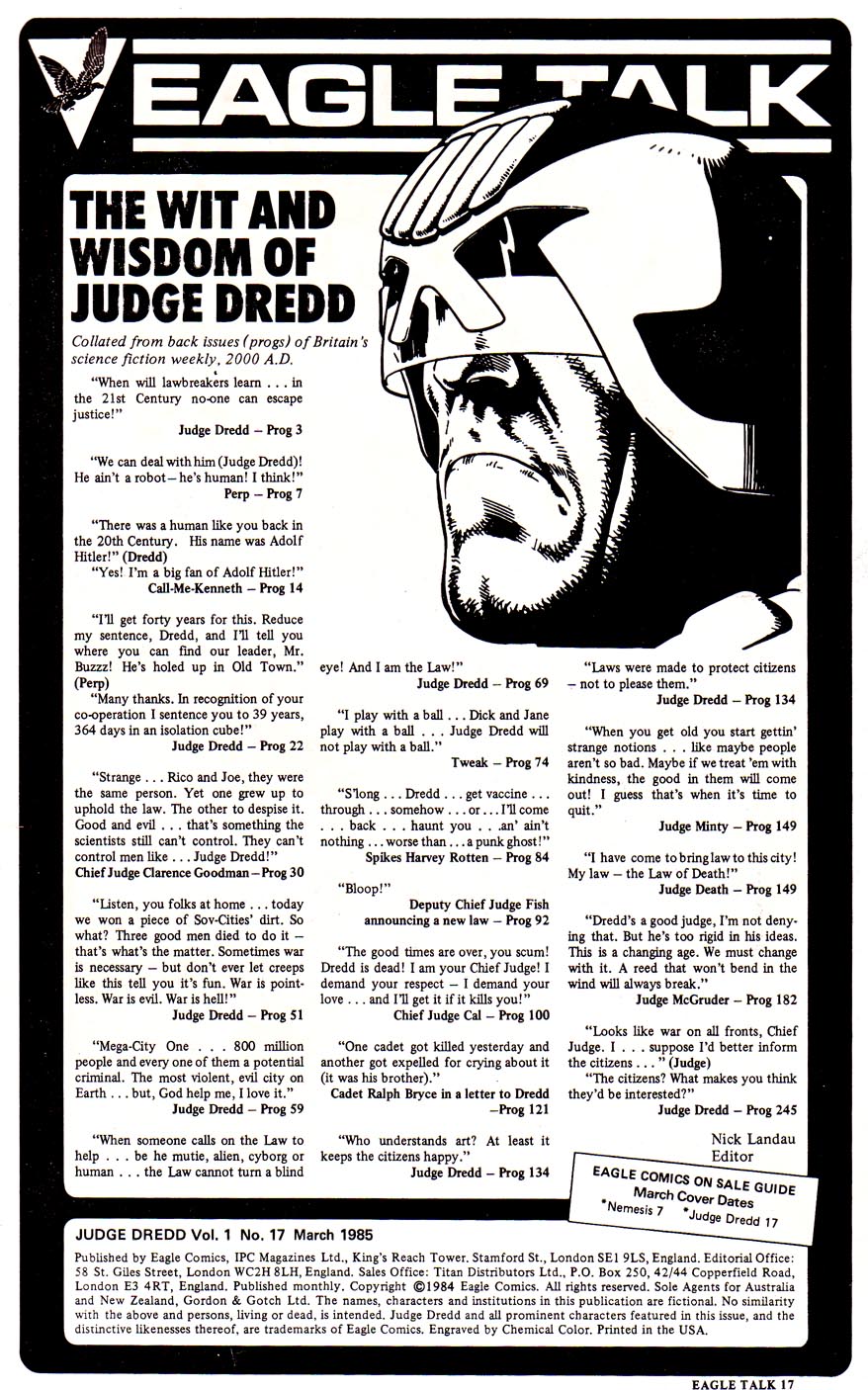 Read online Judge Dredd (1983) comic -  Issue #17 - 2