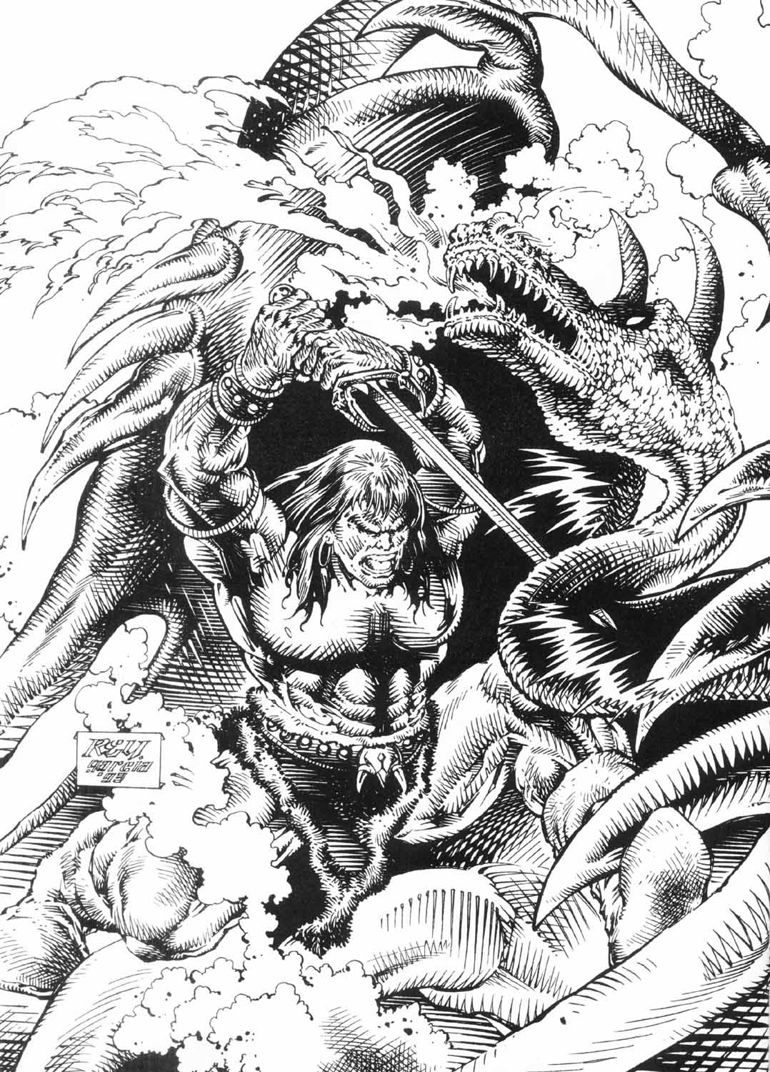 Read online The Savage Sword Of Conan comic -  Issue #225 - 41
