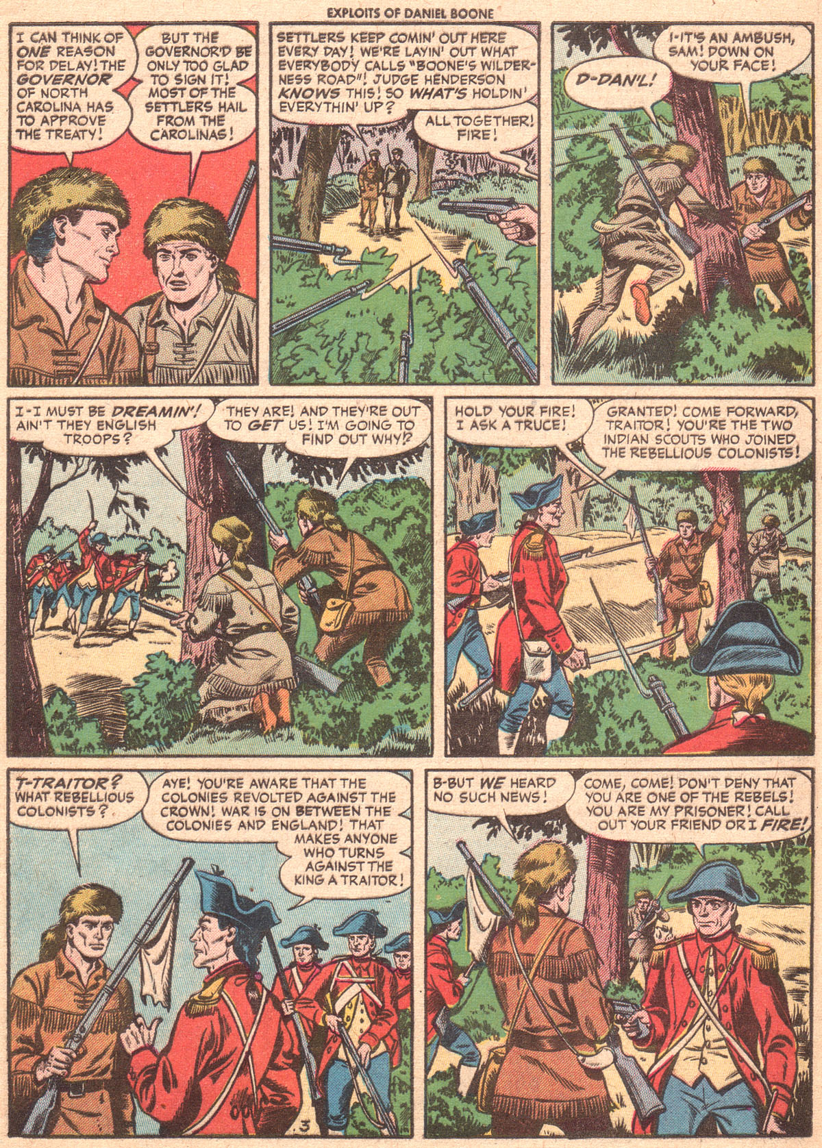 Read online Exploits of Daniel Boone comic -  Issue #5 - 5