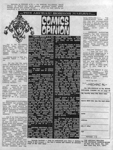 Read online Psycho comic -  Issue #15 - 16