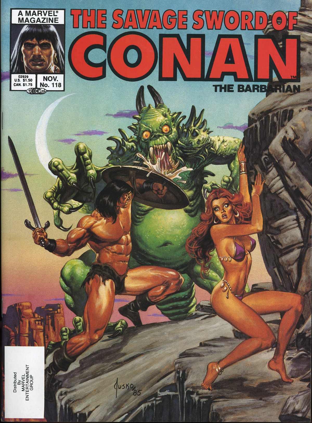 Read online The Savage Sword Of Conan comic -  Issue #118 - 1