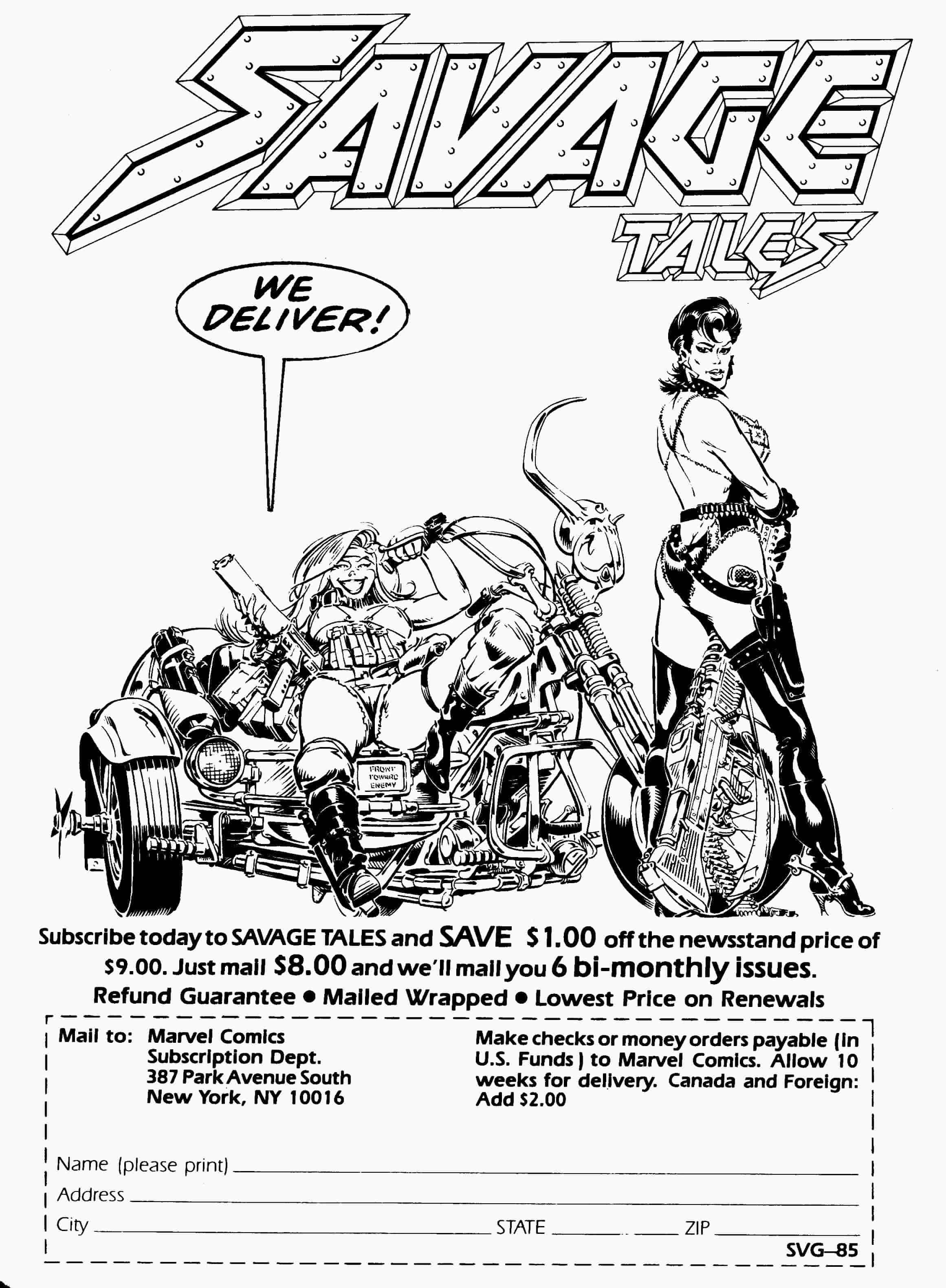 Read online Savage Tales (1985) comic -  Issue #2 - 67