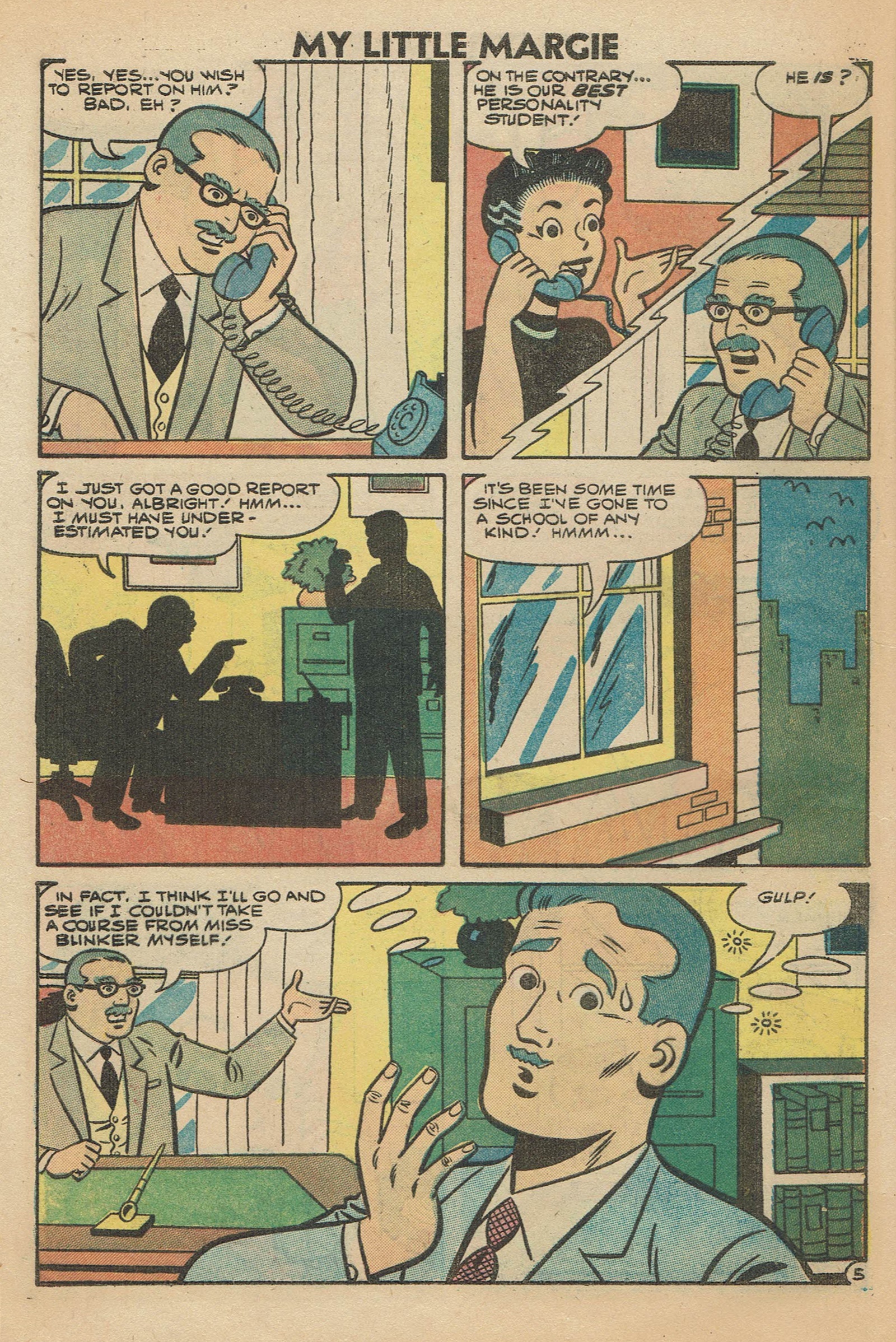 Read online My Little Margie (1954) comic -  Issue #23 - 27