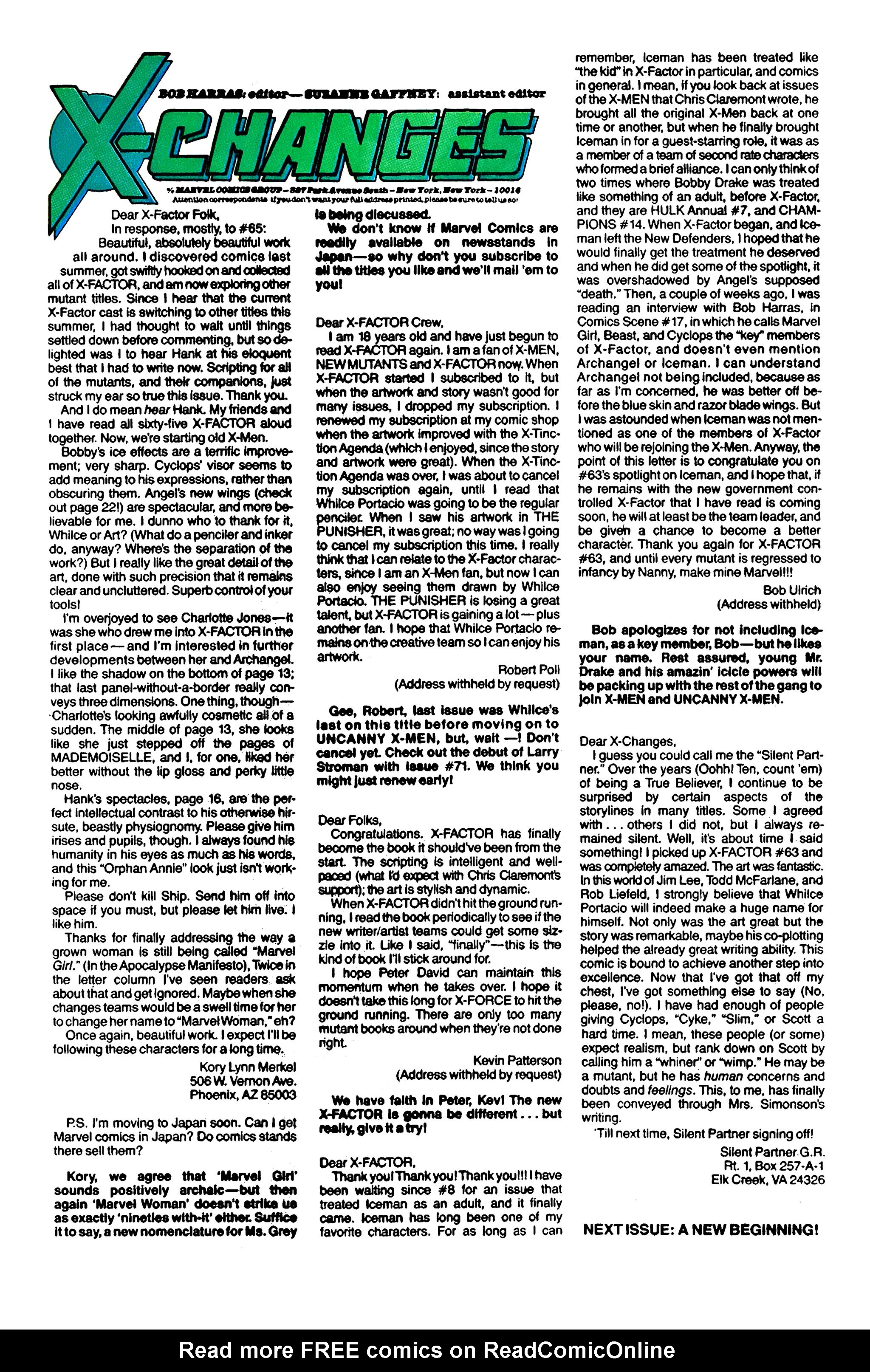 X-Factor (1986) 70 Page 24