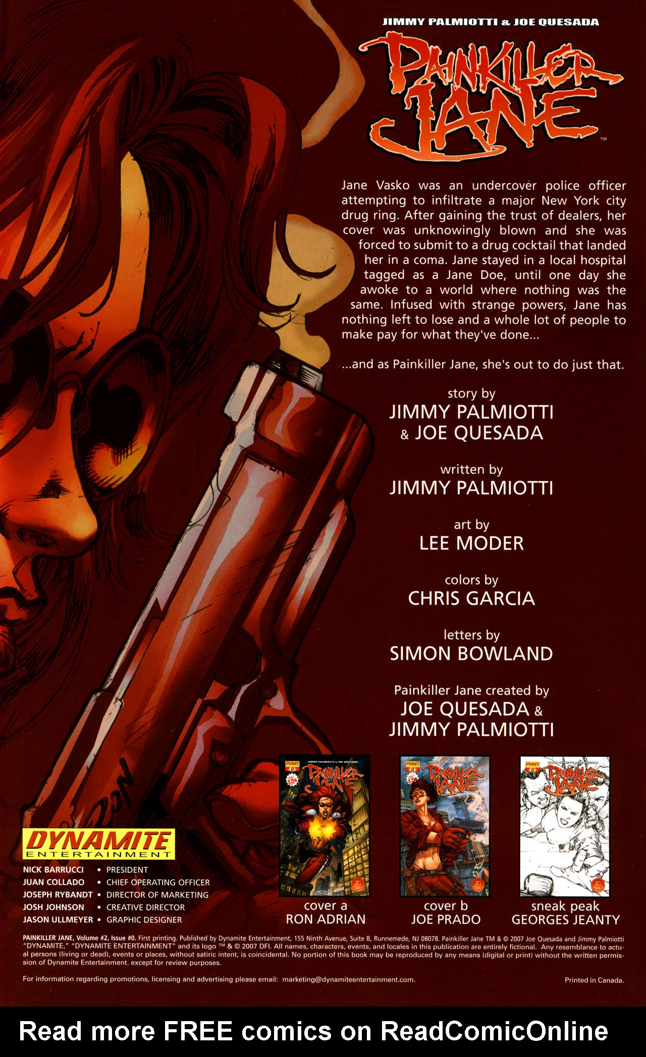 Read online Painkiller Jane (2007) comic -  Issue #0 - 3
