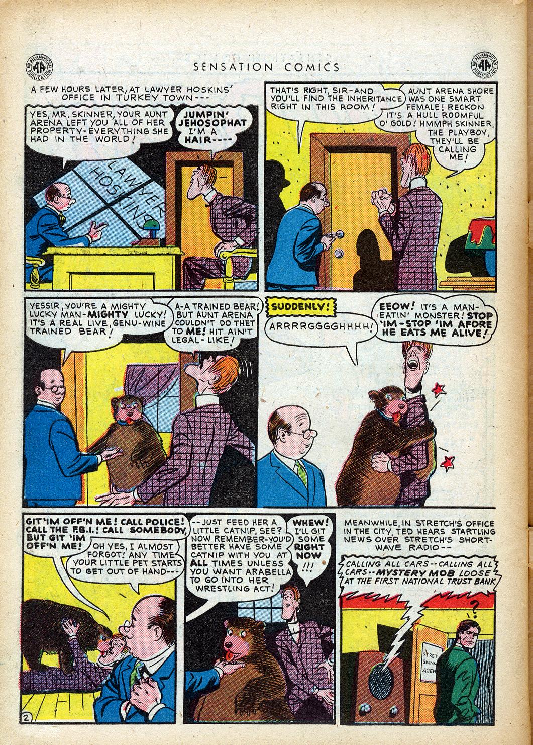 Read online Sensation (Mystery) Comics comic -  Issue #40 - 44