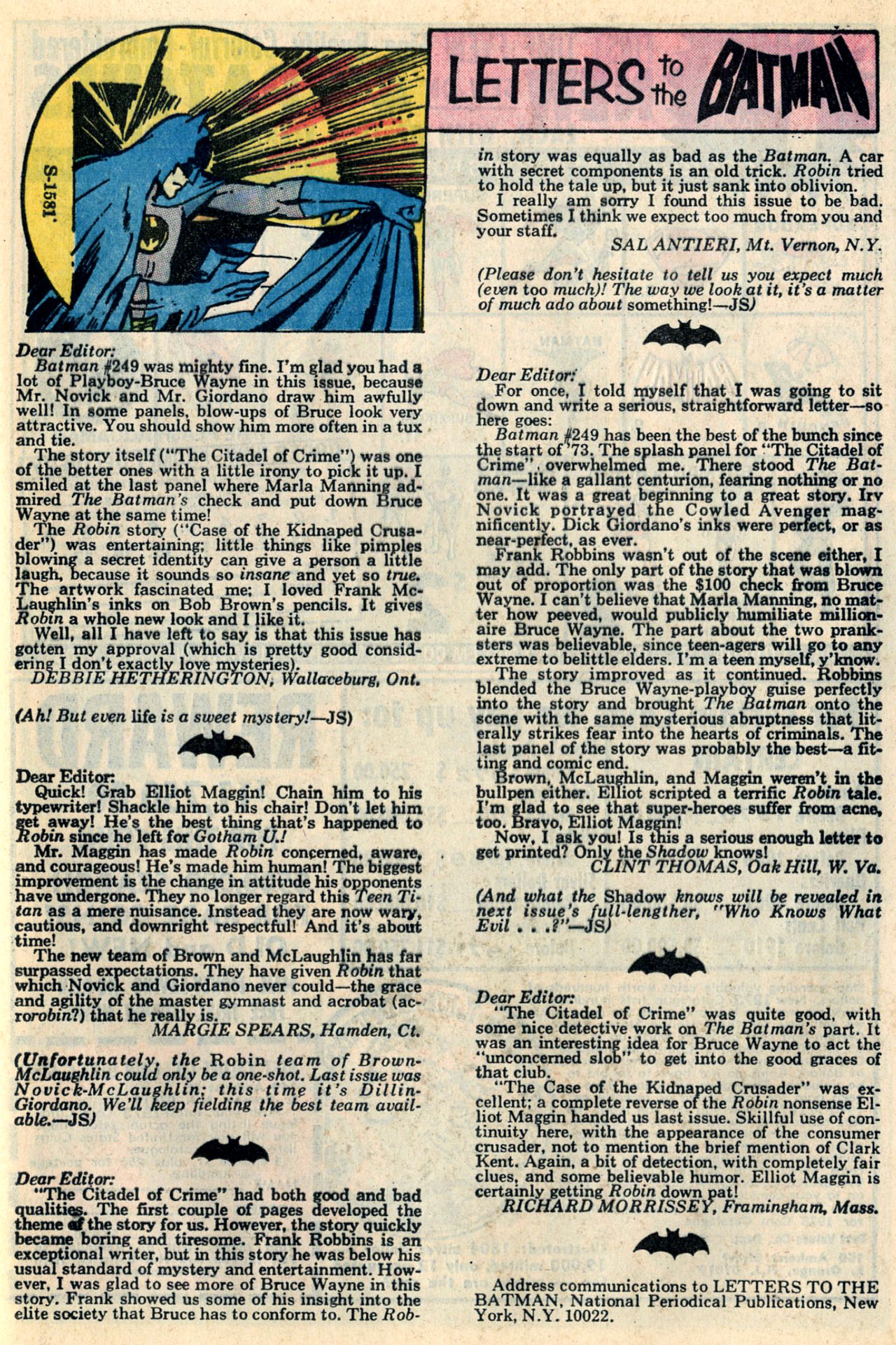 Read online Batman (1940) comic -  Issue #252 - 21