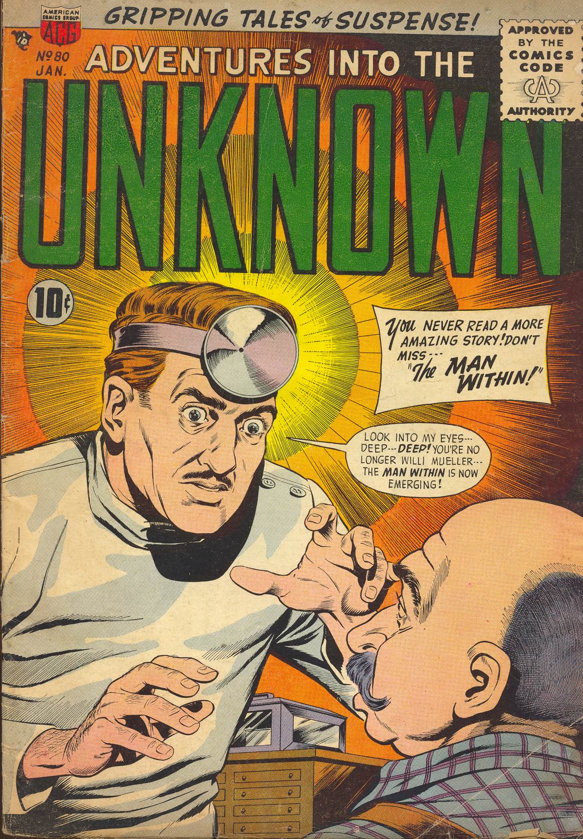 Read online Adventures Into The Unknown comic -  Issue #80 - 1